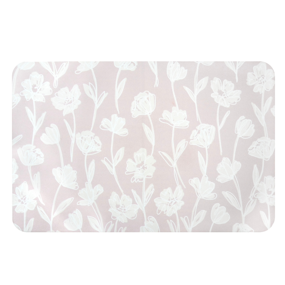 バスマット sofrel 洗えて畳めるソフトバスマット 39×60cm ( お風呂マット 足拭きマット 抗菌 防臭 吸水 滑り止め マット 浴室マット フラワー フォント テラゾー ニュアンス シンプル バスグッズ ) 【ニュアンス】 ニュアンス