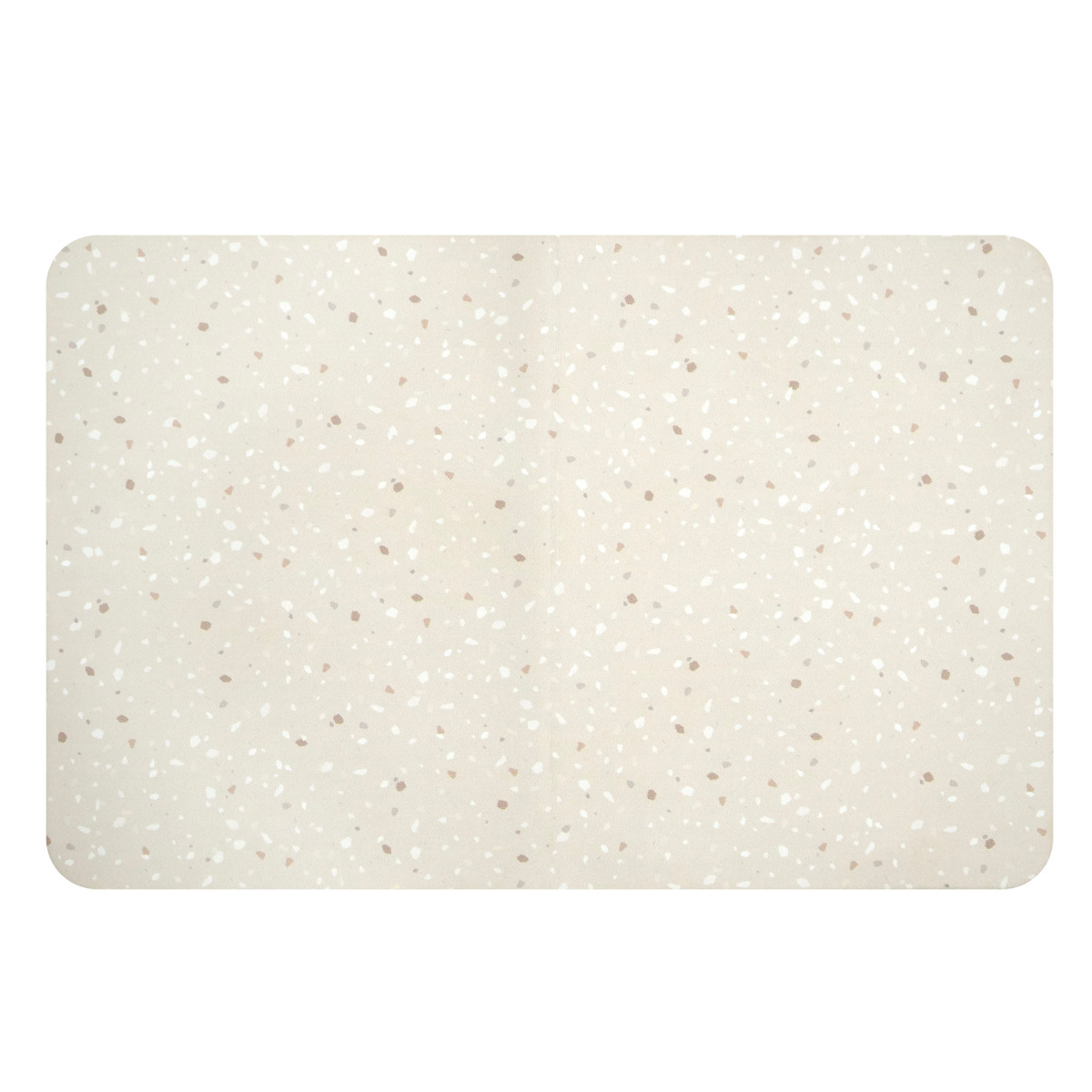 バスマット sofrel 洗えて畳めるソフトバスマット 39×60cm ( お風呂マット 足拭きマット 抗菌 防臭 吸水 滑り止め マット 浴室マット フラワー フォント テラゾー ニュアンス シンプル バスグッズ ) 【ニュアンス】 ニュアンス