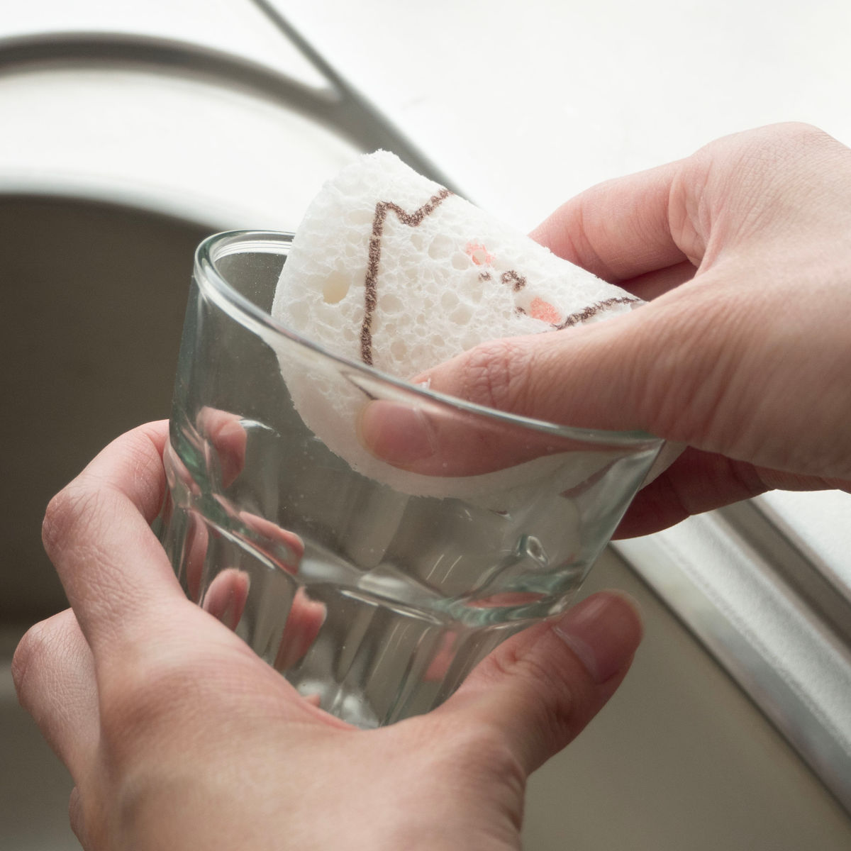 キッチンスポンジ pukutena 水でふくらむ セルローススポンジ 海の生き物 ( キッチン スポンジ 台所スポンジ 食器用スポンジ 天然素材 速乾 キッチン用スポンジ 食器スポンジ 台所用スポンジ セルロース 傷つけない やわらかい ) 【たこ】 たこ