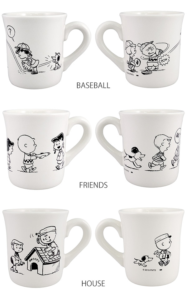 Lohaco マグカップ 300ml 50 S スヌーピー Peanuts 磁器 日本製 Meal 電子レンジ対応 50年代スヌーピー キャラクター マグ 白 Snoopy 野球 カップ かわいい おしゃれ ホワイト マグカップ ティーカップ リビングート ロハコ店