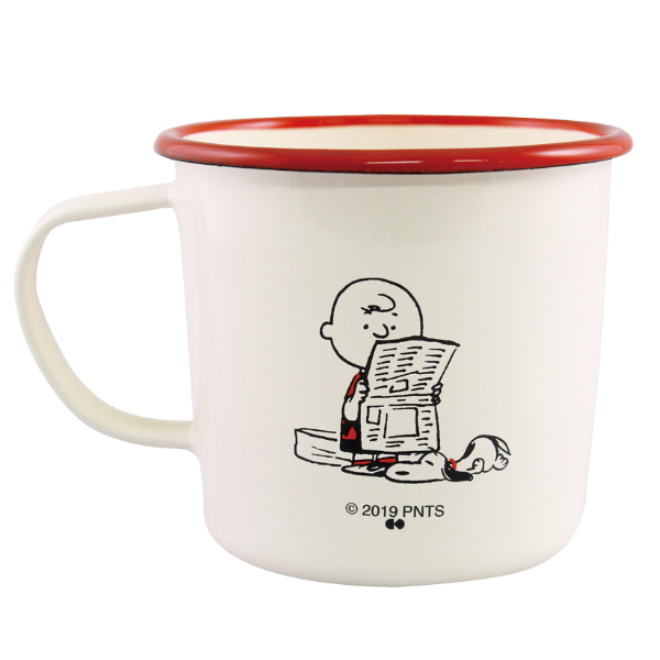 dショッピング |マグカップ 370ml 琺瑯 スヌーピー ピーナッツ コップ