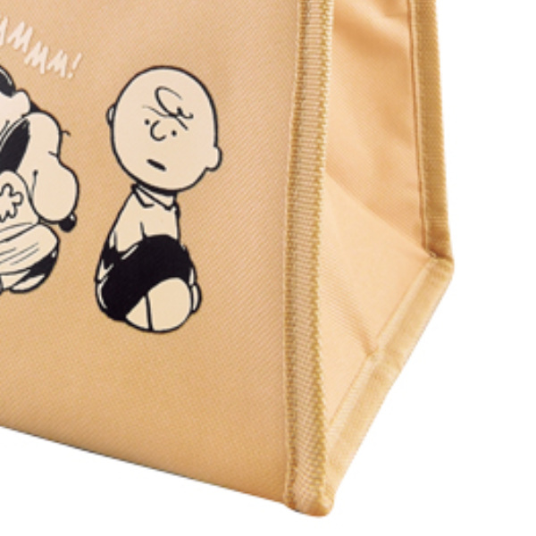 ランチバッグ 保冷 L PEANUTS スヌーピー スクエア