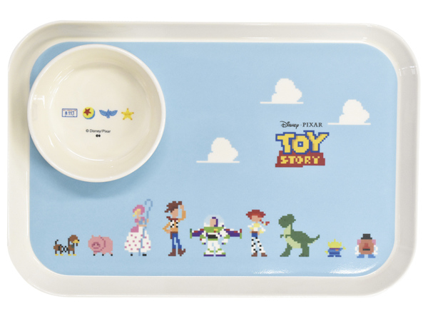 Dショッピング プレート ボウルセット トイ ストーリー 子供用食器 皿 食器 プラスチック キャラクター 大皿 角 トレー お盆 中鉢 セット ピクサー トイストーリー ワンプレート トレイ お碗 メラミン 子供用 こども キッズ メラミン食器 レッド