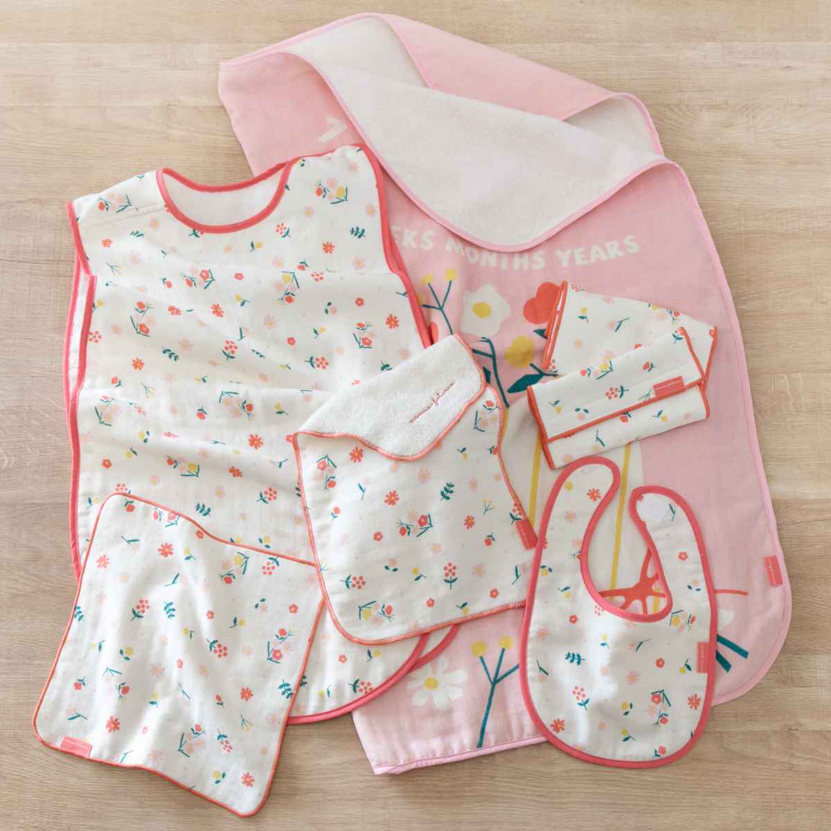 汗取りパッド ベビー nenne-futurum FLOWER SERIES ( 汗取りパット ベビー汗取りパッド ベビー汗取りパット 汗 背中 コットン 綿100% 日本製 女の子 汗取り 赤ちゃん プレゼント グッズ かわいい ベビー用品 ベビーグッズ )