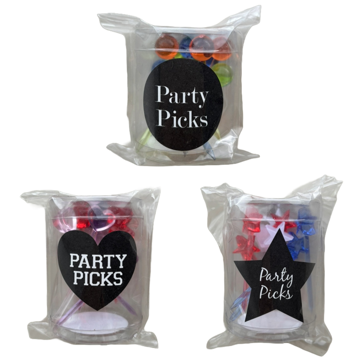 ピック アクリルピックセット S ( おかずピック お弁当ピック ピックス お弁当 弁当 子供 飾り 彩り お弁当用 子供用 幼稚園 保育園 キッズ デコ弁 ) 【サークル】