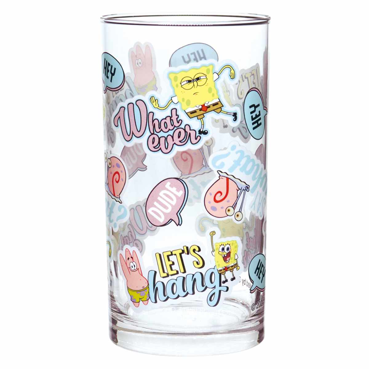 コップ 420ml スポンジ・ボブ ガラス （ グラス カップ タンブラー キャラクター スポンジボブ ガラスコップ お茶 ジュース 水 持ち手な
