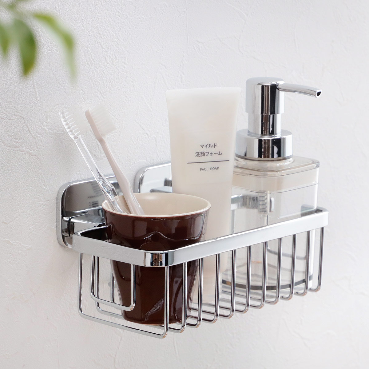 ソープバスケット BISK TORE シャワーソープバスケット ビスク ( 石鹸置き ソープトレー 石けんトレー 水切り ソープ バスケット バスバスケット 石鹸皿 石けん置き せっけん お風呂 バスルーム ステンレス 壁付け DIY )