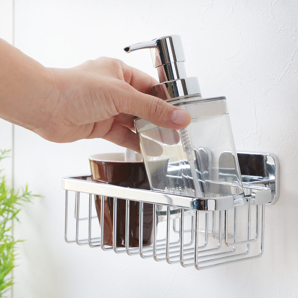 ソープバスケット BISK TORE シャワーソープバスケット ビスク ( 石鹸置き ソープトレー 石けんトレー 水切り ソープ バスケット バスバスケット 石鹸皿 石けん置き せっけん お風呂 バスルーム ステンレス 壁付け DIY )