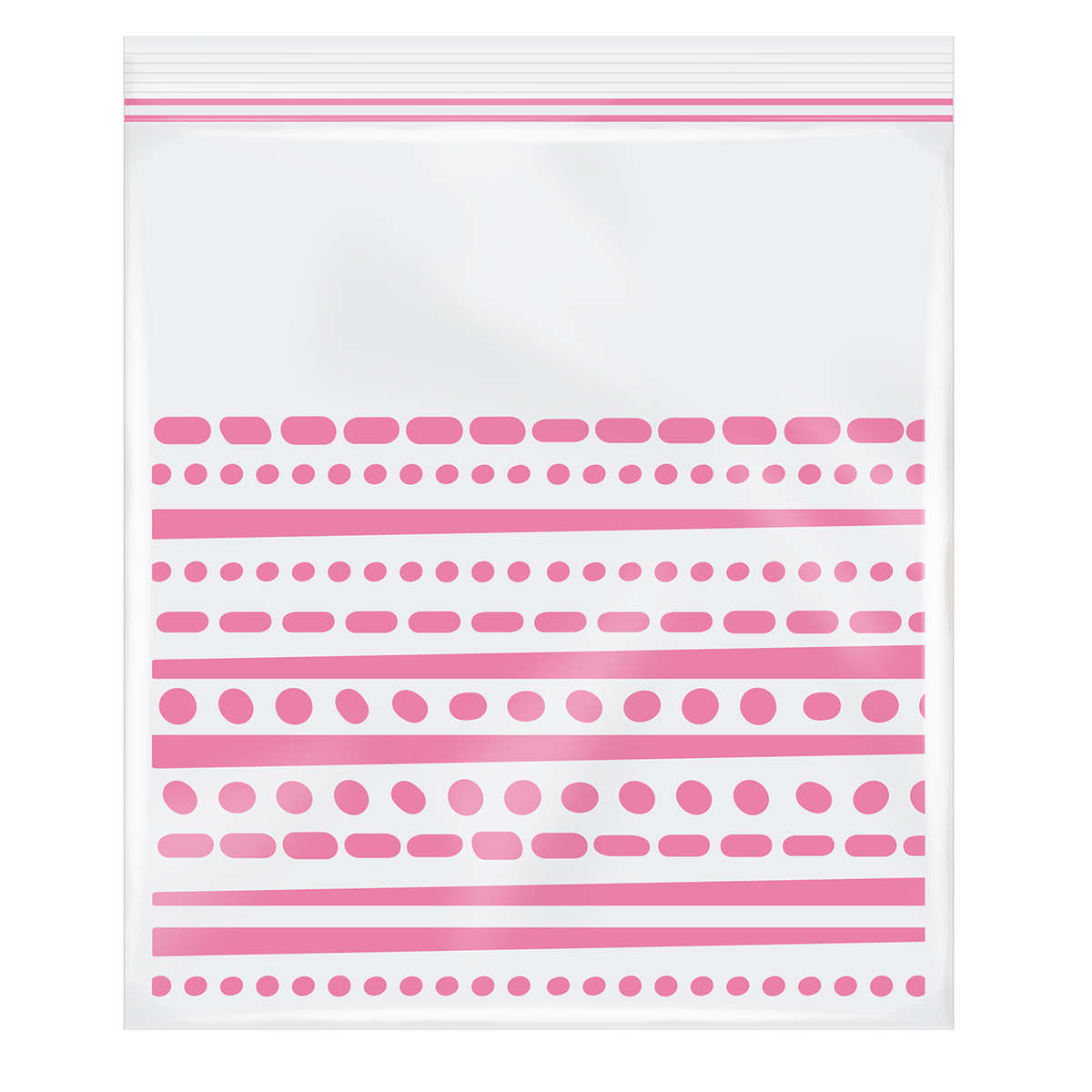 保存袋 プラスプラス デザイン ジッパーバッグ ( M25枚 ML15枚 L12枚 フリーザーバッグ 冷凍 冷蔵 ダブルジッパー 食品保存袋 ジッパー袋 柄付き チャック付き袋 新鮮 鮮度 保存 袋 作り置き 小分け 小物入れ 旅行 食品衛生法適合 ) 【L】 L