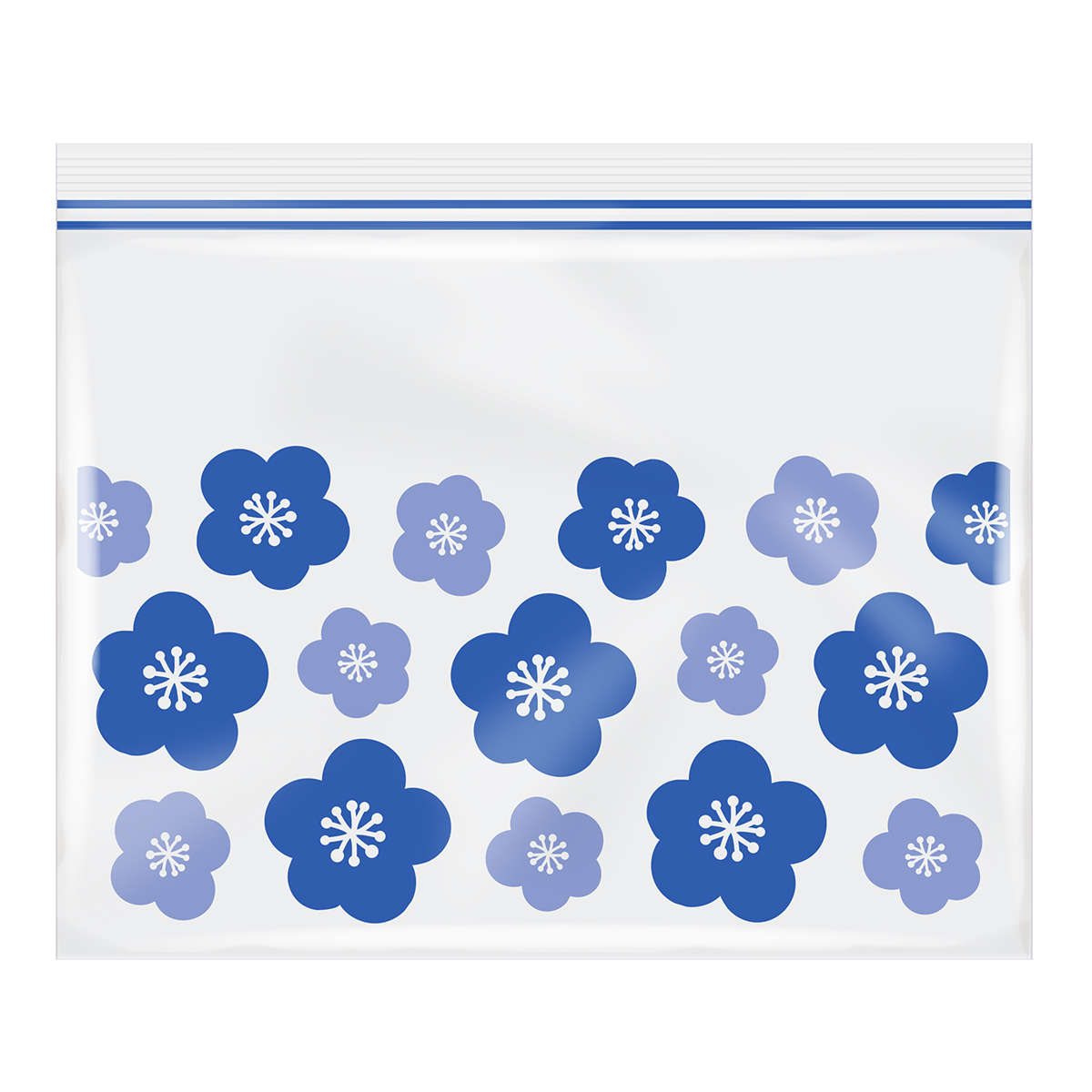 保存袋 プラスプラス デザイン ジッパーバッグ ( M25枚 ML15枚 L12枚 フリーザーバッグ 冷凍 冷蔵 ダブルジッパー 食品保存袋 ジッパー袋 柄付き チャック付き袋 新鮮 鮮度 保存 袋 作り置き 小分け 小物入れ 旅行 食品衛生法適合 ) 【L】 L