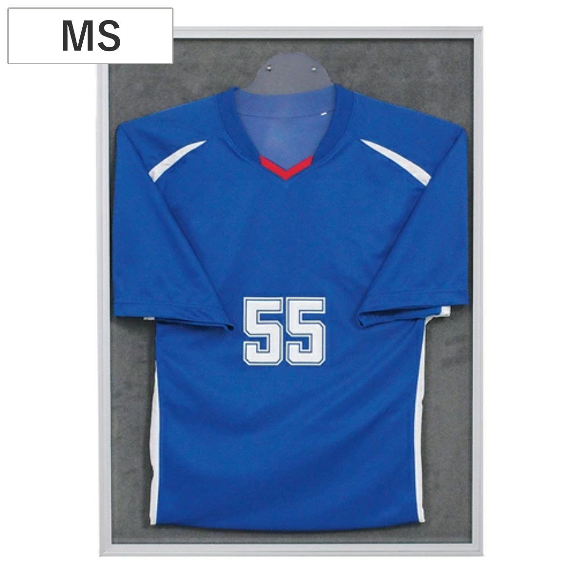 ユニフォーム 収納 ユニフォーム額 L111 S-GY MSサイズ ( ユニフォーム額縁 額 ハンガー付き 日本製 壁掛け ユニホーム フレーム グレー 幅54.8cm サイン入りユニホーム 保管 ディスプレイ 日本代表 サッカー 野球 ライブT )