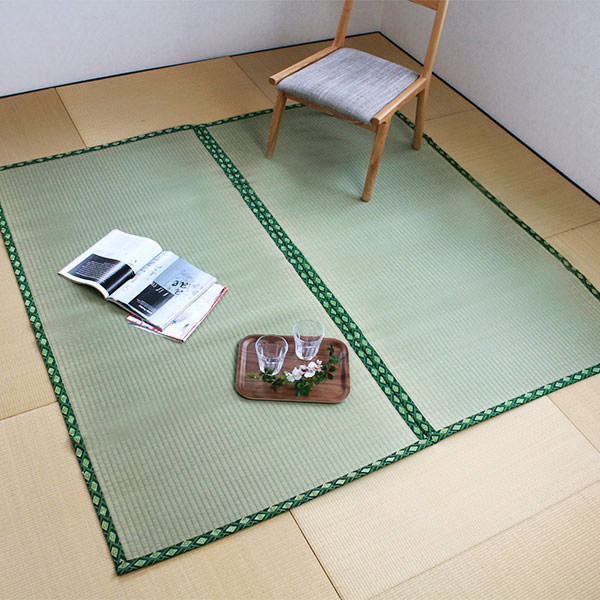 正規代理店 和 ござ いぐさ い草 ごろ寝マット おしゃれ 畳 夏用ラグ い草カーペット い草マット い草ラグ 10畳 引目 江戸間 伊勢 い草上敷 ラグ 抗菌 コンパクト 畳める 夏 子供 赤ちゃん 居間 リビング 寝ござ 防臭 消臭