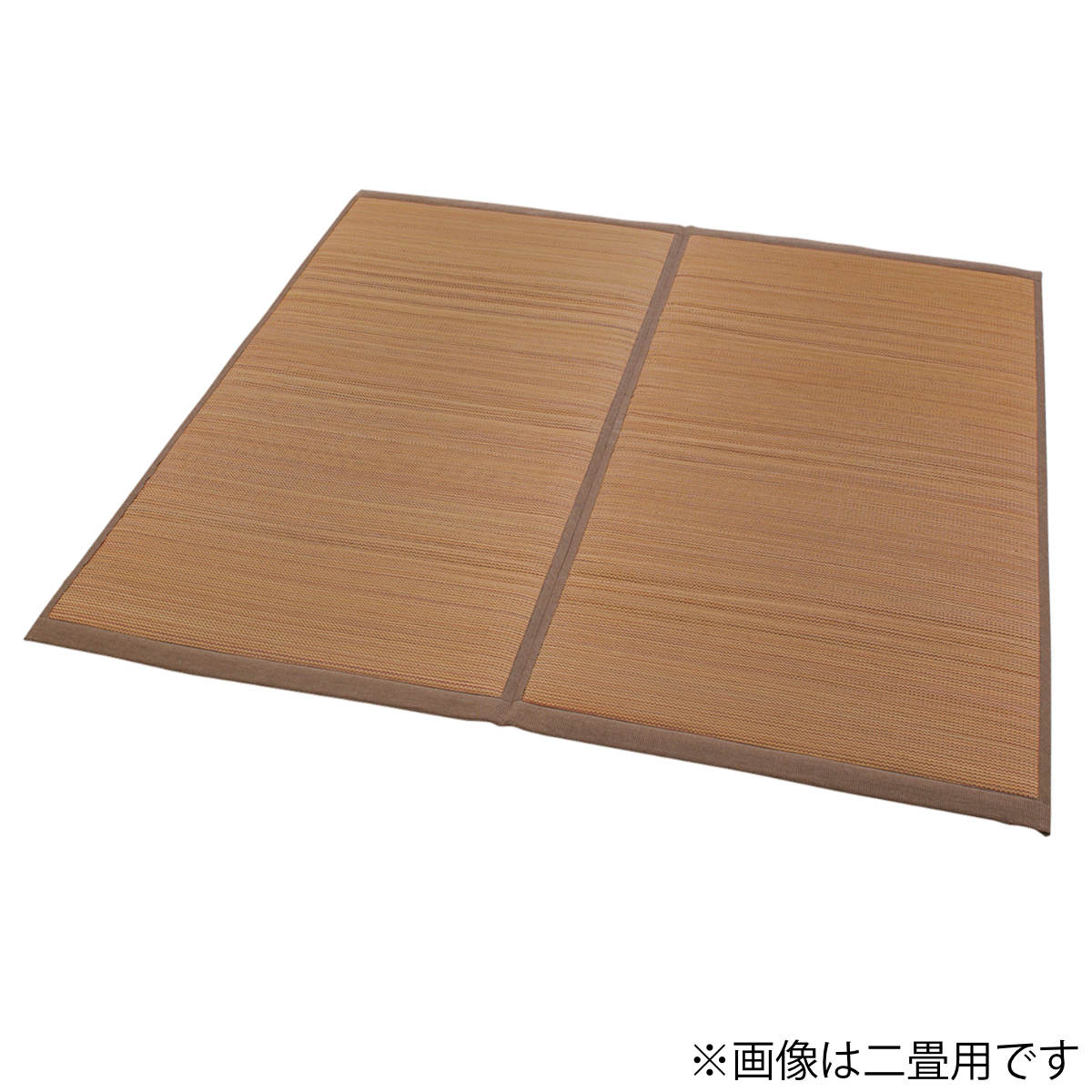 い草 上敷き 花ござ 与那国 8畳 約352×352cm ブラウン ( 江戸間 8帖 い草上敷き 和室 不織布 裏貼り い草ラグ 敷物 畳マット 天然素材 防ダニ 防カビ 抗菌効果 )