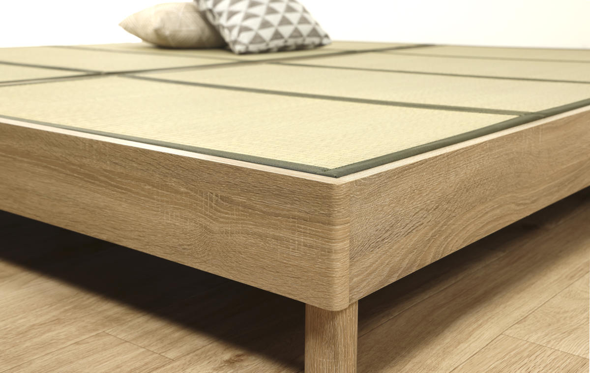 畳ベッド ローベッド シングル 小上がり ( ベッドフレーム 畳 ベッド ヘッドレス 天然い草 たたみ 抗菌 調湿 消臭 畳マットレス 畳付 ブラウン ナチュラル ) 【ブラウン】 ブラウン