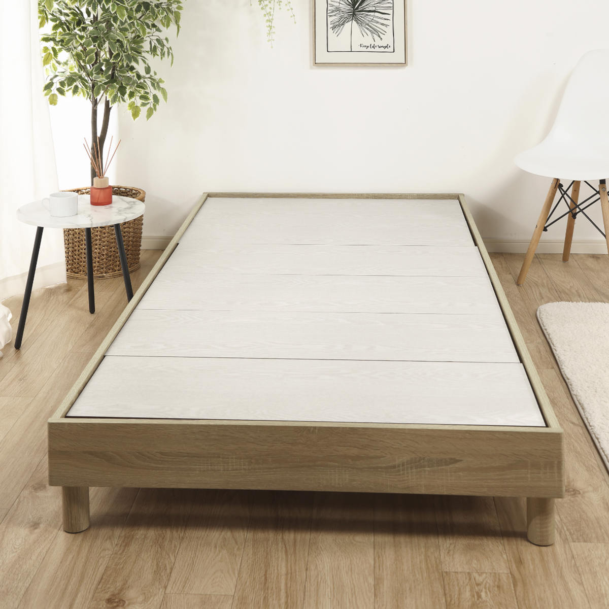 畳ベッド ローベッド シングル 小上がり ( ベッドフレーム 畳 ベッド ヘッドレス 天然い草 たたみ 抗菌 調湿 消臭 畳マットレス 畳付 ブラウン ナチュラル ) 【ブラウン】 ブラウン