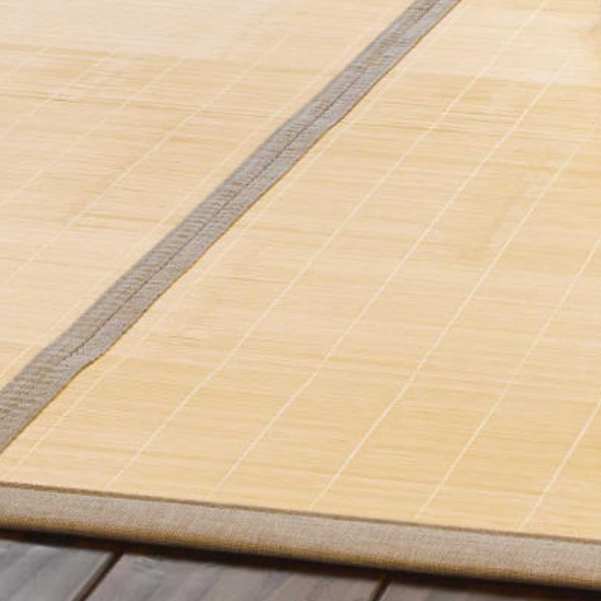 竹ラグ 180×180cm フラット ふっくらラグ ( ラグ マット 竹 ラグマット 天然素材 竹素材 抗菌 消臭効果 防音効果 耐久性 抗菌効果 消臭 防音 抗菌作用 ひんやり 滑り止め すべり止め ) 【ナチュラル】 ナチュラル