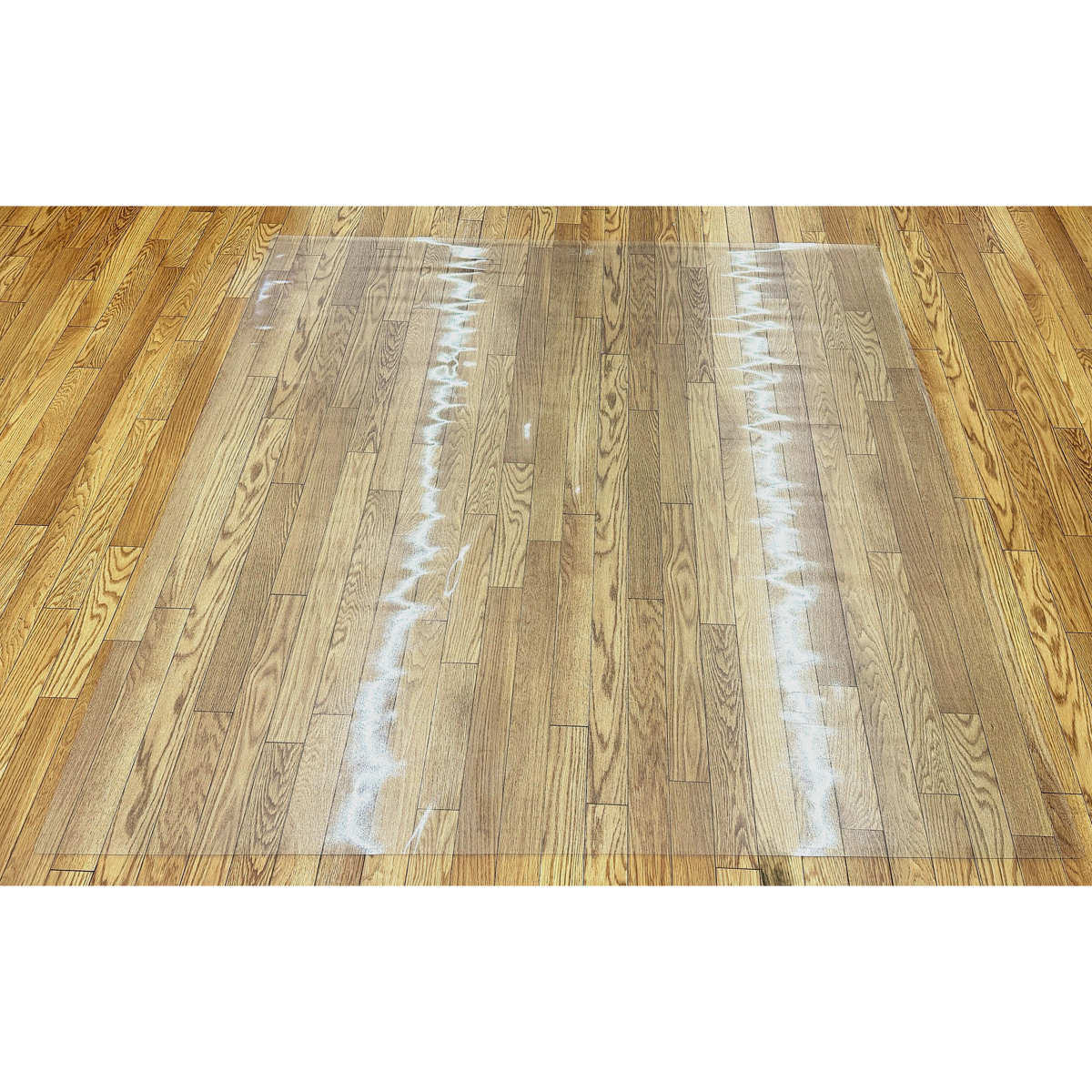 クリアマット 透明マット 抗菌 240×240cm ダイニングマット 折りたたみ ( マット フロアマット 透明 クリア フローリングマット クリアシート 床保護マット 抗菌効果 ズレにくい 防水加工 床暖対応 フローリング フリーカット )