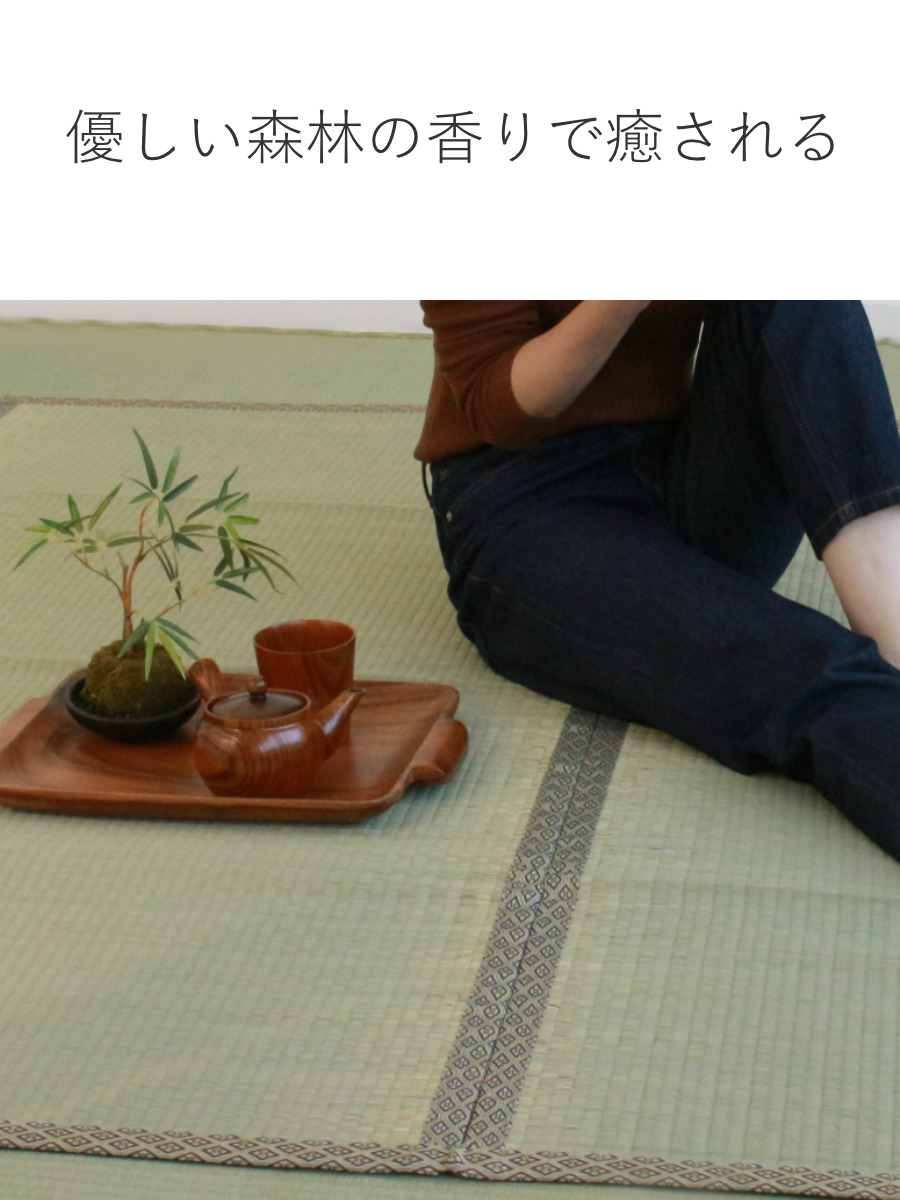 い草 上敷きセット 江戸間 3帖 白山+防ダニシート健康敷紙 白山 双目 ( い草マット い草カーペット カーペット ラグ ござ 防ダニシート付き 天然素材 抗菌加工 防ダニ 消臭性 除湿 保湿 静音 防ダニシート 防ダニ加工 抗菌 )