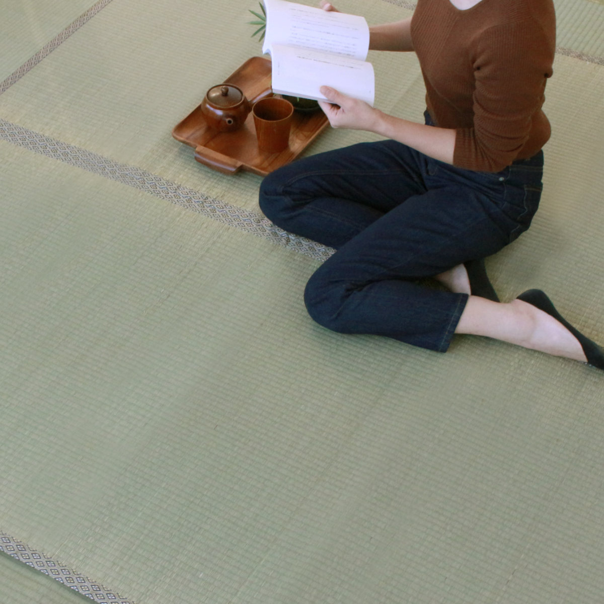 い草 上敷きセット 江戸間 4.5帖 白山+防ダニシート健康敷紙 白山 双目 ( い草マット い草カーペット カーペット ラグ ござ 防ダニシート付き 天然素材 抗菌加工 防ダニ 消臭性 除湿 保湿 静音 防ダニシート 防ダニ加工 抗菌 )