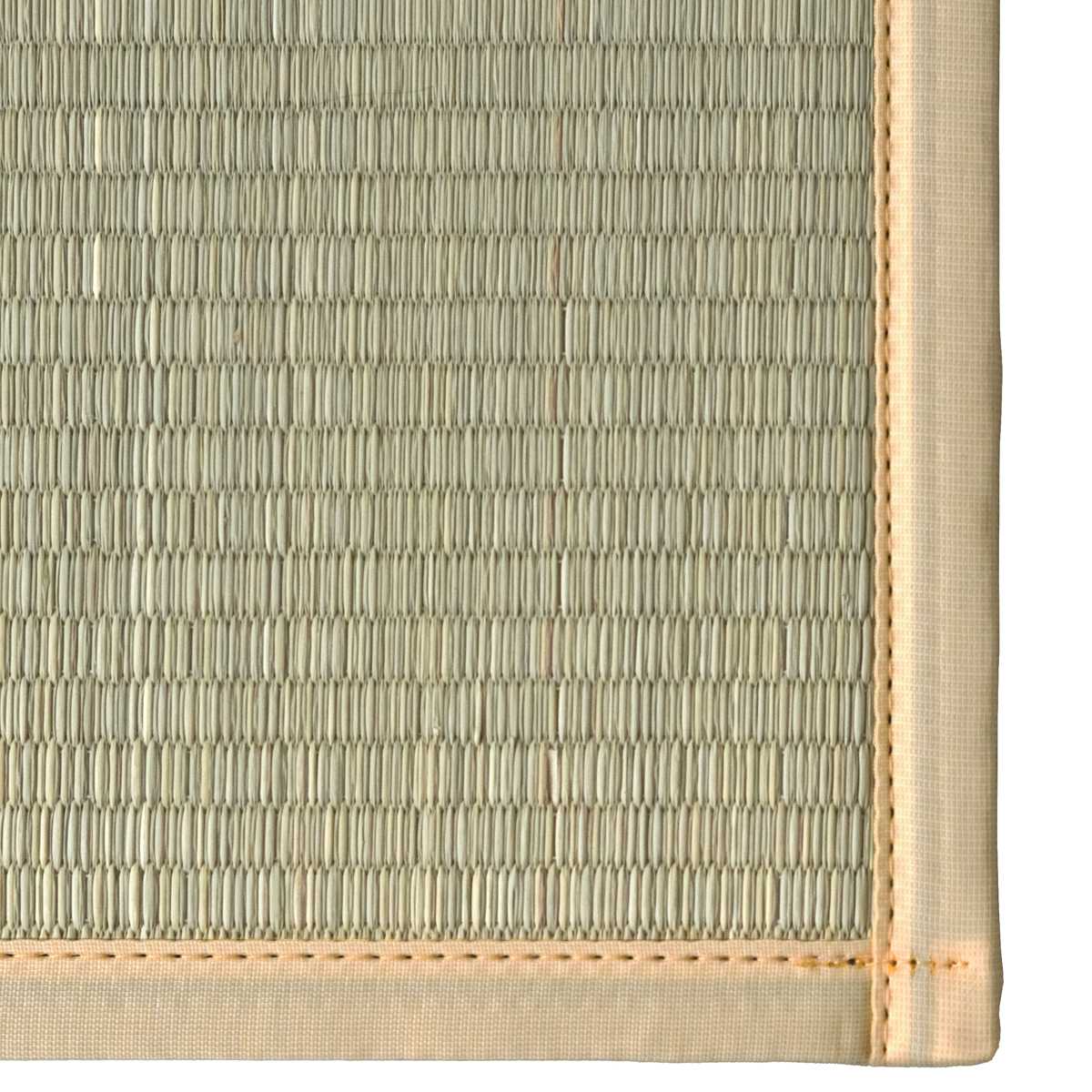 置き畳 二つ折りフロア畳 織姫 82×82 厚さ1.3cm 国産 6枚セット ( ユニット畳 フローリング畳 フロア畳 折りたたみ畳 二つ折り い草 日本製 6枚 畳マット い草マット い草ラグ 畳スペース システム畳 和室 軽い 軽量 滑り止め ) 【ベージュ】 ベージュ