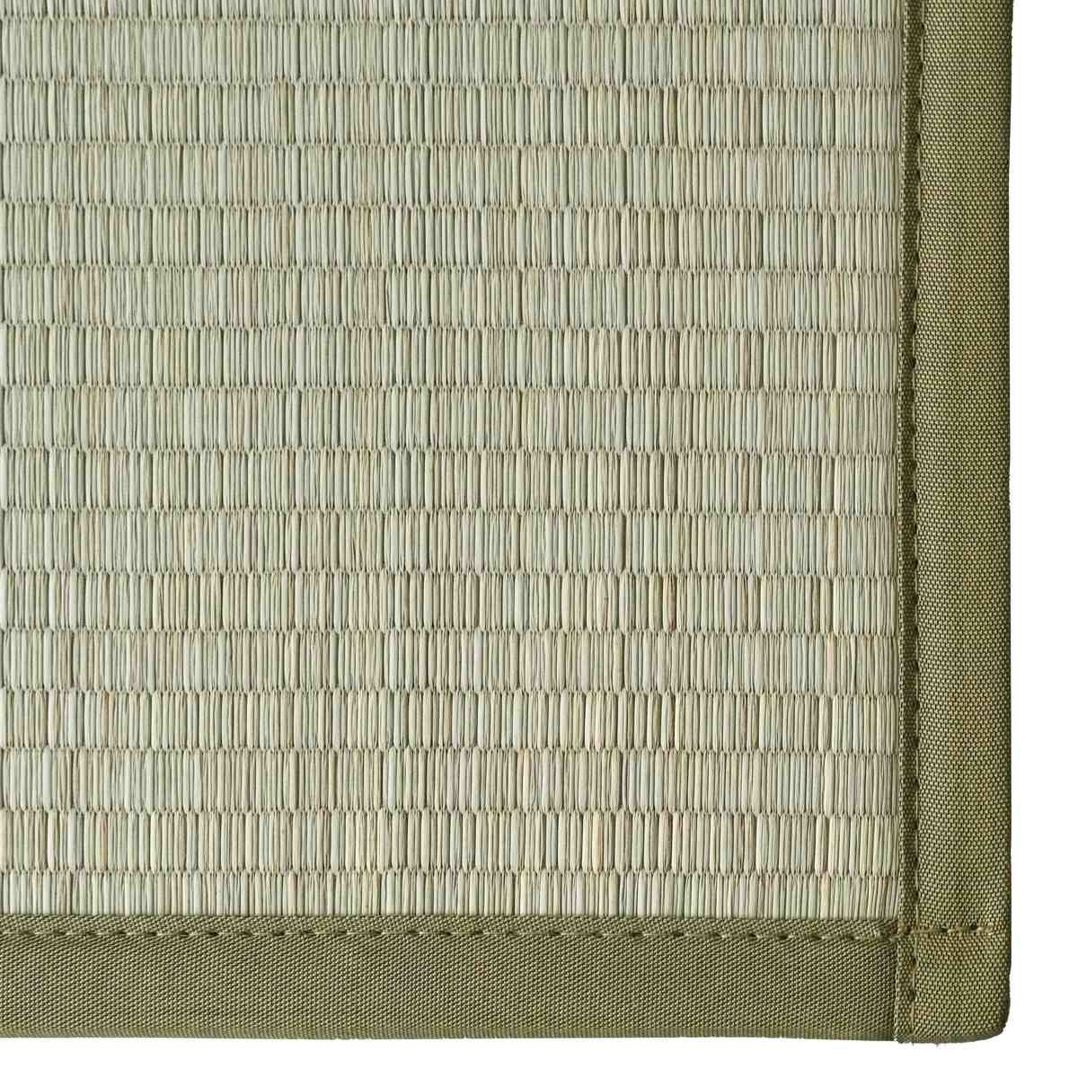 置き畳 二つ折りフロア畳 織姫 82×82 厚さ1.3cm 国産 6枚セット ( ユニット畳 フローリング畳 フロア畳 折りたたみ畳 二つ折り い草 日本製 6枚 畳マット い草マット い草ラグ 畳スペース システム畳 和室 軽い 軽量 滑り止め ) 【ベージュ】 ベージュ