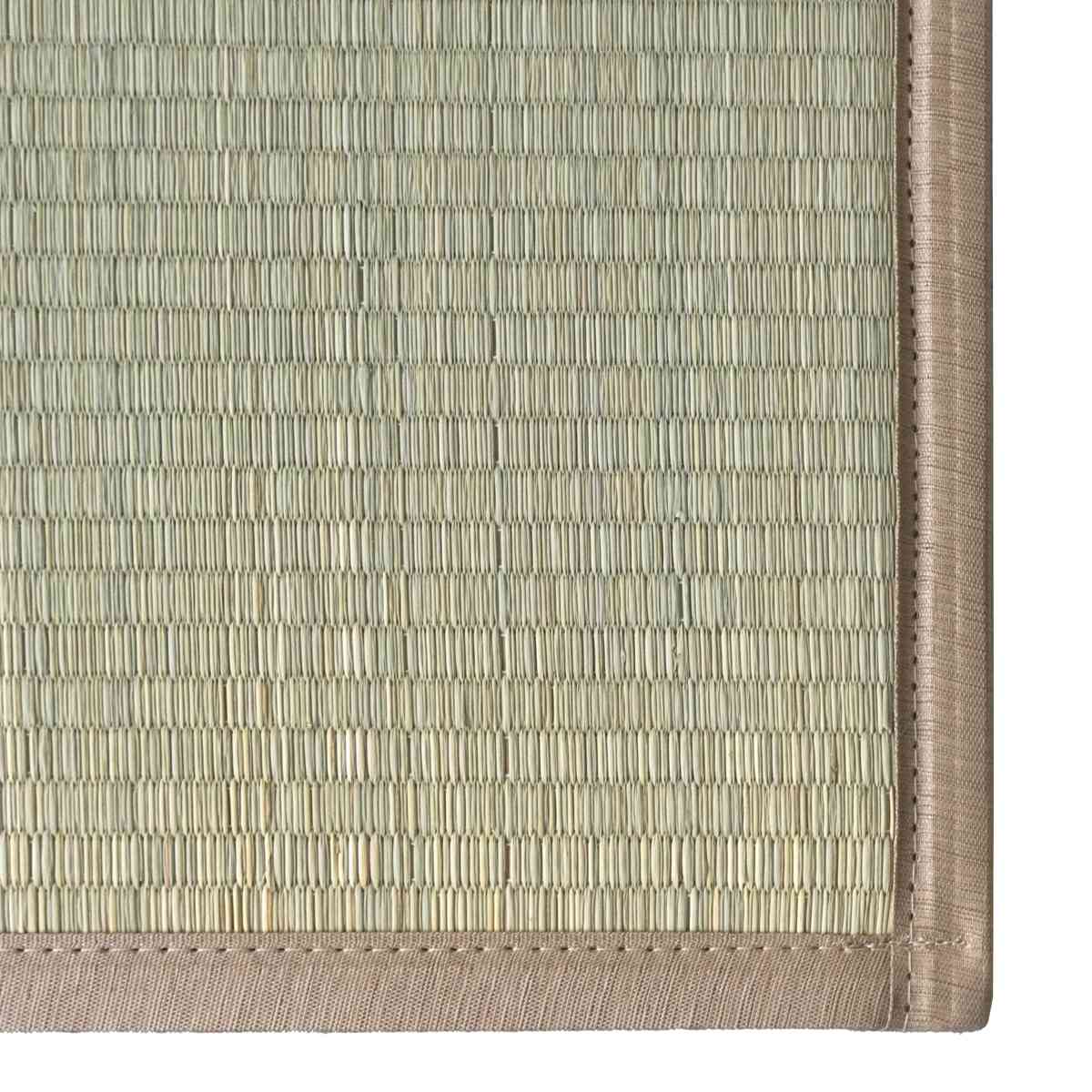 置き畳 二つ折りフロア畳 織姫 82×82 厚さ1.3cm 国産 6枚セット ( ユニット畳 フローリング畳 フロア畳 折りたたみ畳 二つ折り い草 日本製 6枚 畳マット い草マット い草ラグ 畳スペース システム畳 和室 軽い 軽量 滑り止め ) 【ベージュ】 ベージュ