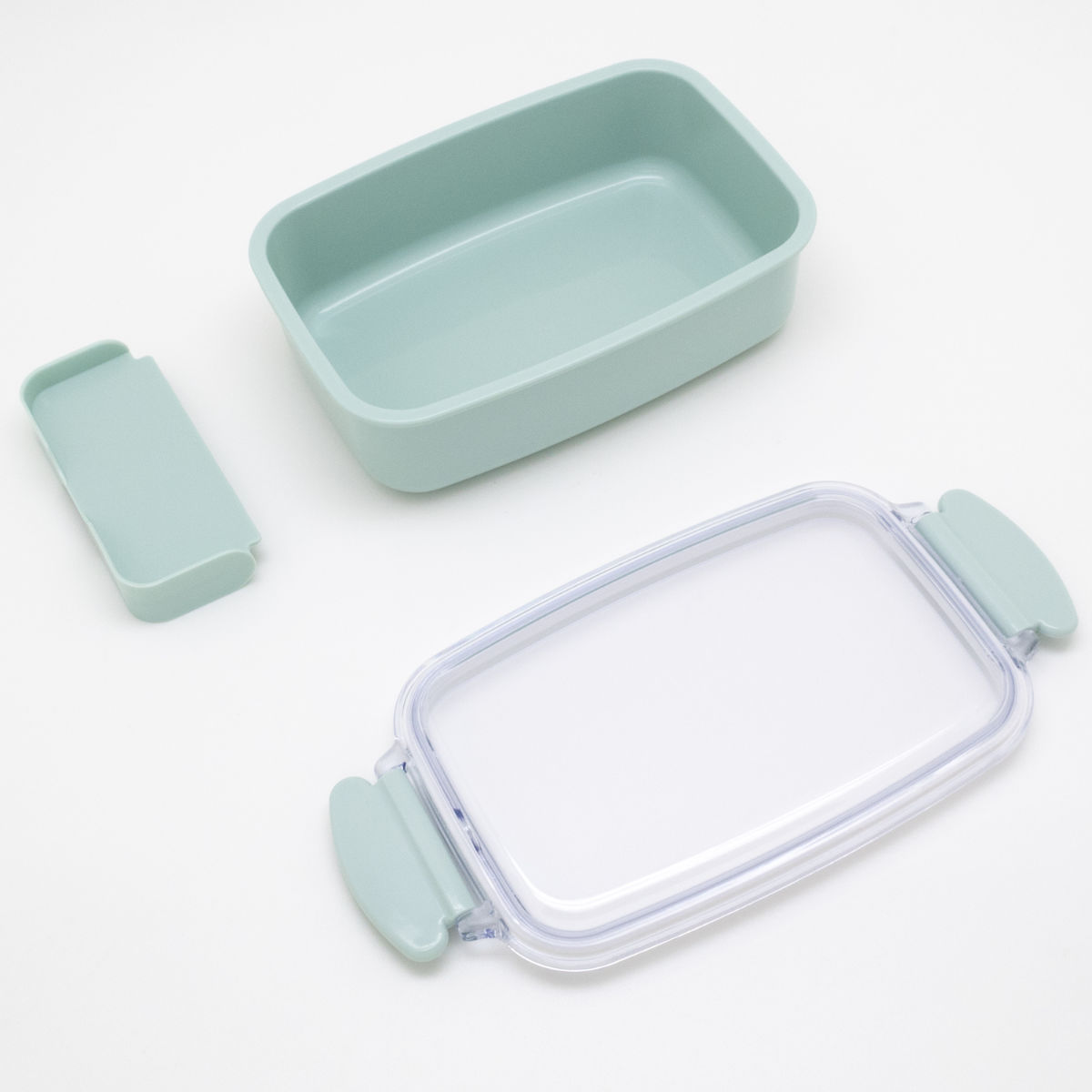 弁当箱 500ml ランチボックス 仕切付き カラーコレクション ( お弁当箱 レンジ対応 食洗機対応 1段 角型 子供 日本製 電子レンジ対応 キッズ 仕切り付 弁当 お弁当 幼稚園 保育園 ) 【チャコール】 チャコール