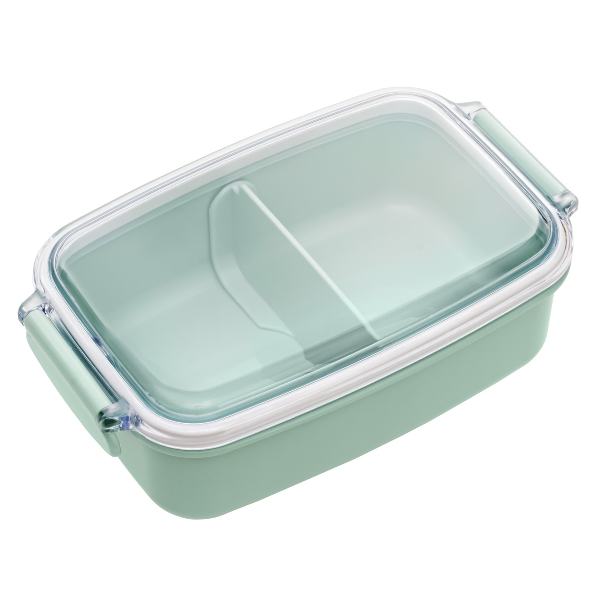 弁当箱 500ml ランチボックス 仕切付き カラーコレクション ( お弁当箱 レンジ対応 食洗機対応 1段 角型 子供 日本製 電子レンジ対応 キッズ 仕切り付 弁当 お弁当 幼稚園 保育園 ) 【チャコール】 チャコール