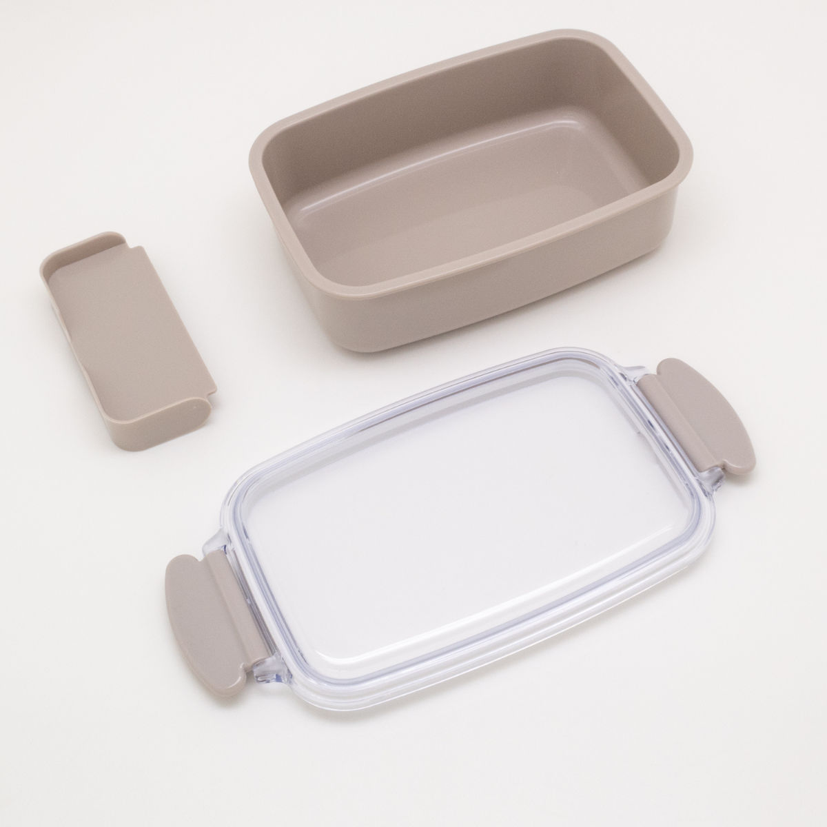 弁当箱 500ml ランチボックス 仕切付き カラーコレクション ( お弁当箱 レンジ対応 食洗機対応 1段 角型 子供 日本製 電子レンジ対応 キッズ 仕切り付 弁当 お弁当 幼稚園 保育園 ) 【チャコール】 チャコール