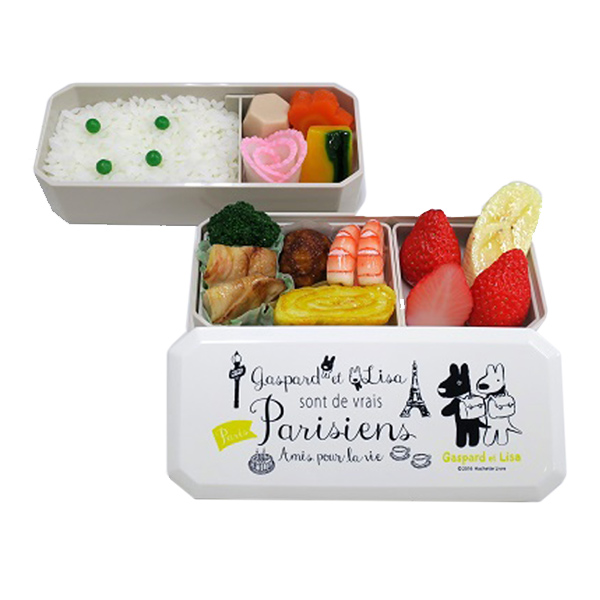 dショッピング |お弁当箱 松花堂弁当箱 リサとガスパール 600ml 箸