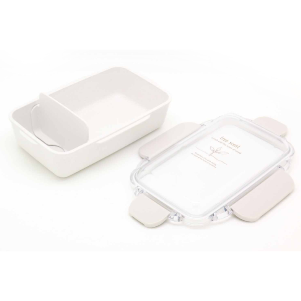 お弁当箱 1段 抗菌 500ml ひのきのぷら No.2 ( 弁当箱 ランチボックス 食洗機対応 レンジ対応 一段弁当箱 日本製 女子 お弁当 弁当 一段 ドーム蓋 食洗機OK レンジOK 仕切り付き プラスチック 大人 女性 ) 【ピンク】 ピンク