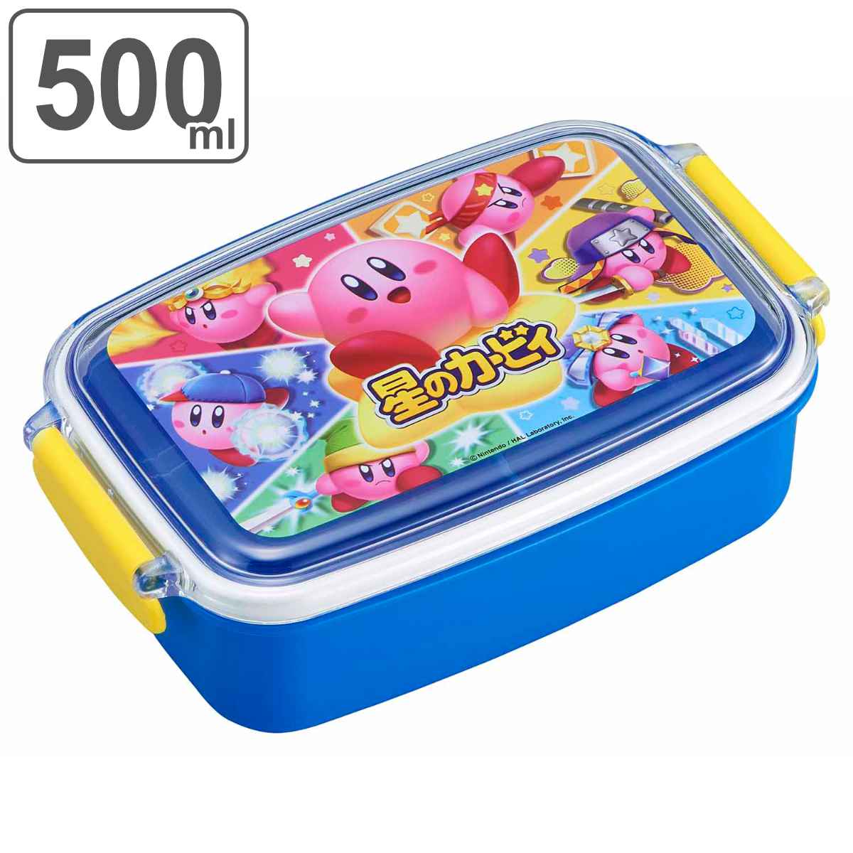 dショッピング |お弁当箱 1段 500ml スクエア 星のカービィ （ カービィ KIRBY レンジ対応 食洗機対応 ランチボックス 弁当箱 一段  子供 カービー レンジOK 食洗機OK 仕切り付き お弁当 弁当 幼稚園 保育園 日本製 キッズ ） カテゴリ：弁当箱の販売できる商品 ...