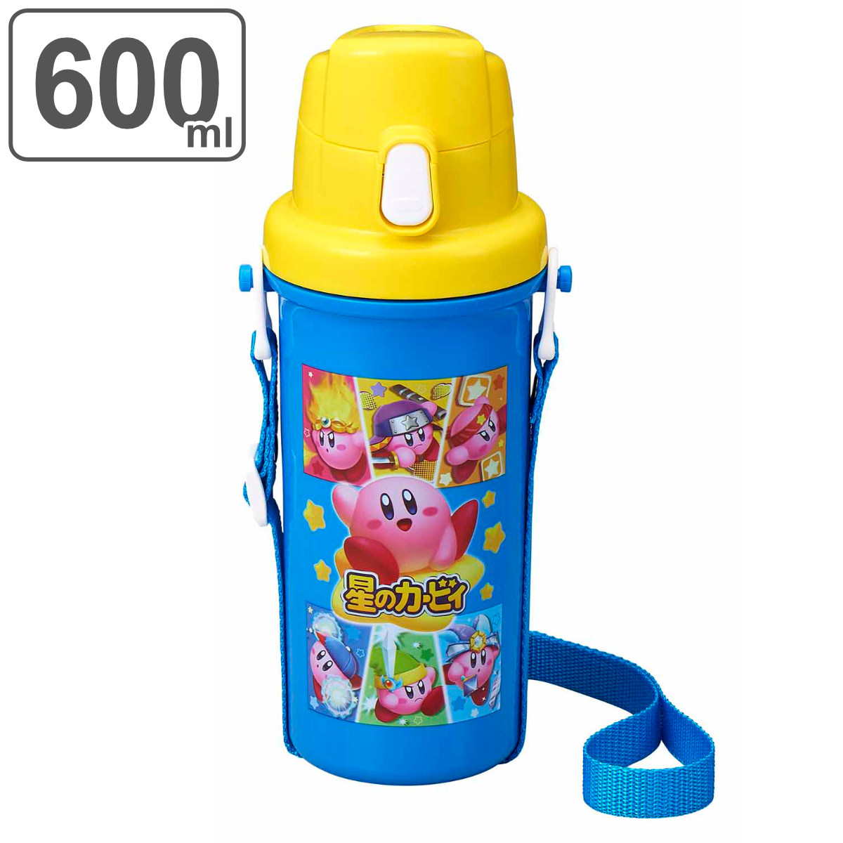 Dショッピング 水筒 キッズ 600ml プラスチック 直飲み 星のカービィ カービィ Kirby ワンタッチ ダイレクトボトル 子供 日本製 カービー すいとう 直のみ 幼稚園 保育園 子供用水筒 ワンプッシュ プラボトル ショルダーベルト カテゴリ 水筒の販売できる商品