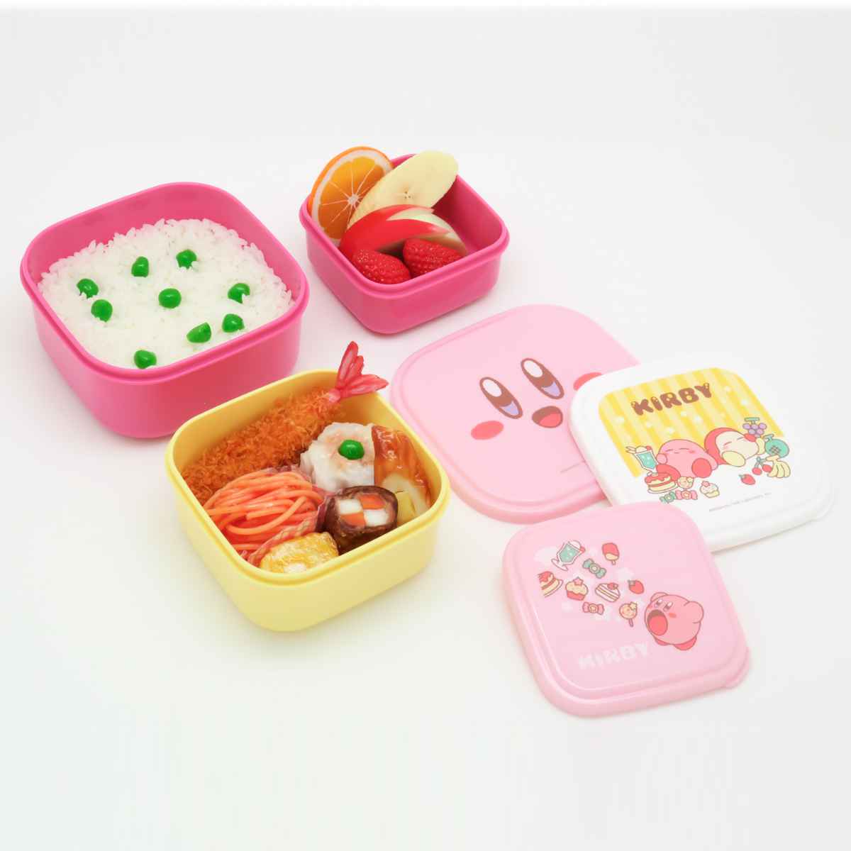 弁当箱 3個セット 星のカービィ ( カービィ レンジ対応 保存容器 シール容器 ランチボックス 日本製 レンジOK 弁当 お弁当 果物ケース デザートケース フルーツケース )