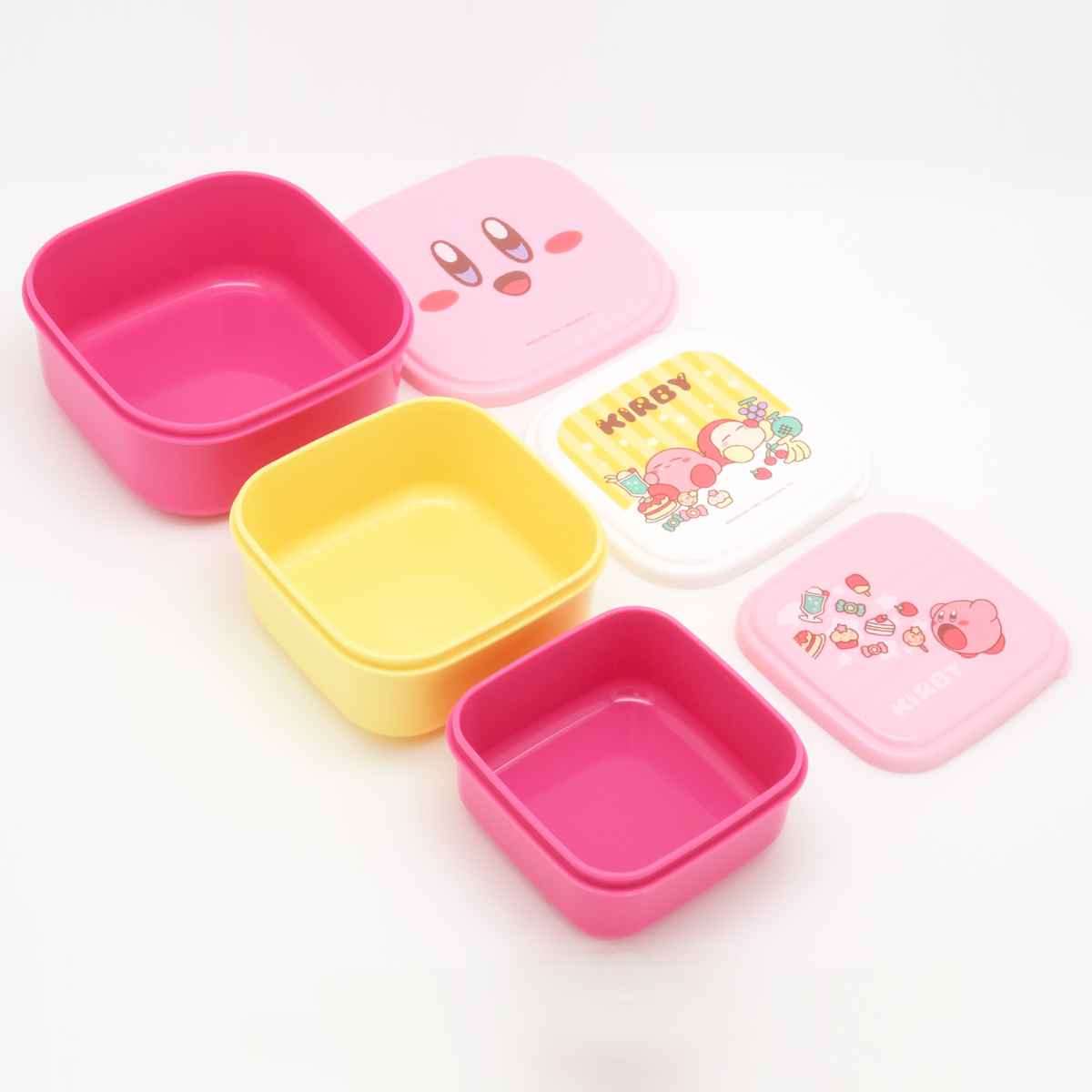 弁当箱 3個セット 星のカービィ ( カービィ レンジ対応 保存容器 シール容器 ランチボックス 日本製 レンジOK 弁当 お弁当 果物ケース デザートケース フルーツケース )