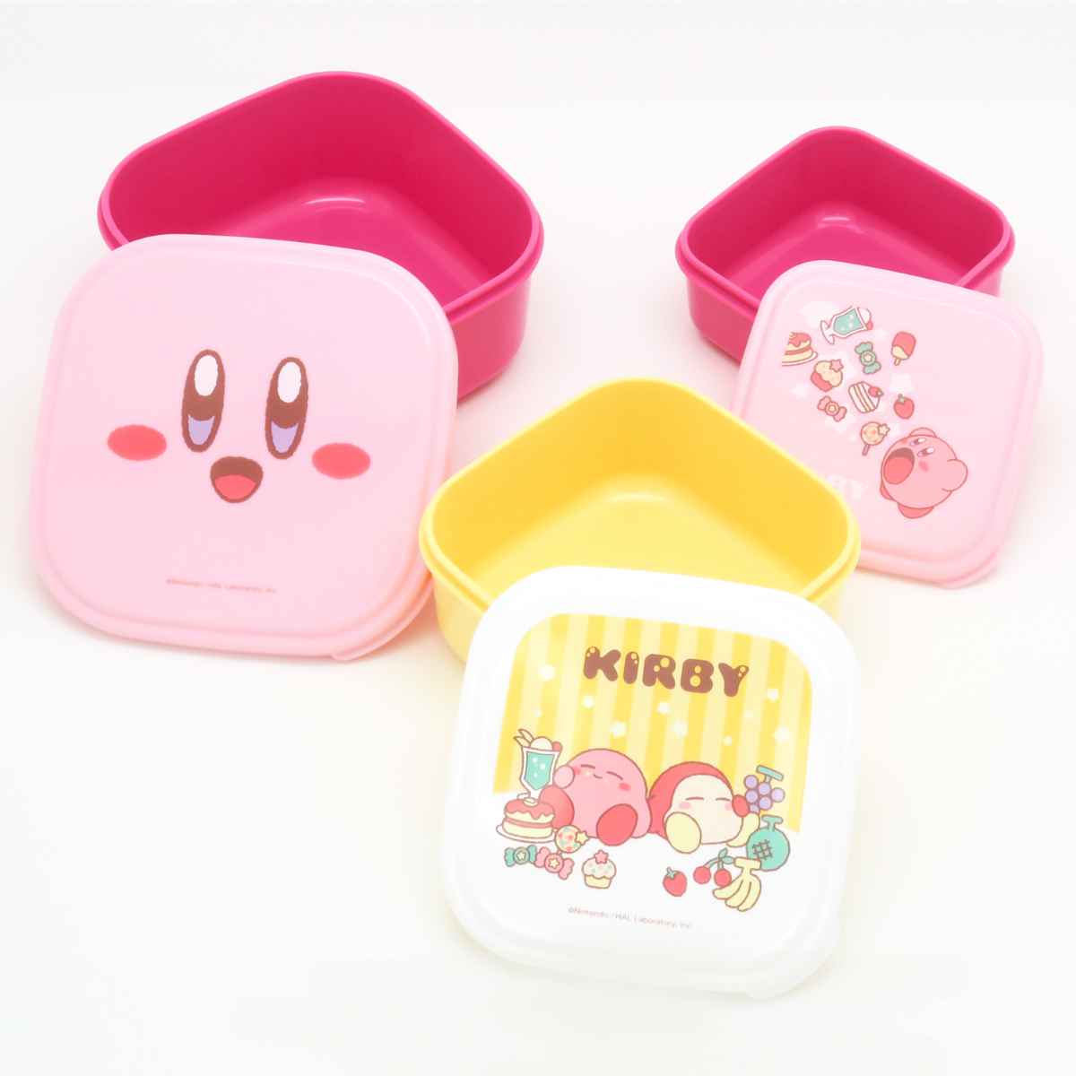 弁当箱 3個セット 星のカービィ ( カービィ レンジ対応 保存容器 シール容器 ランチボックス 日本製 レンジOK 弁当 お弁当 果物ケース デザートケース フルーツケース )