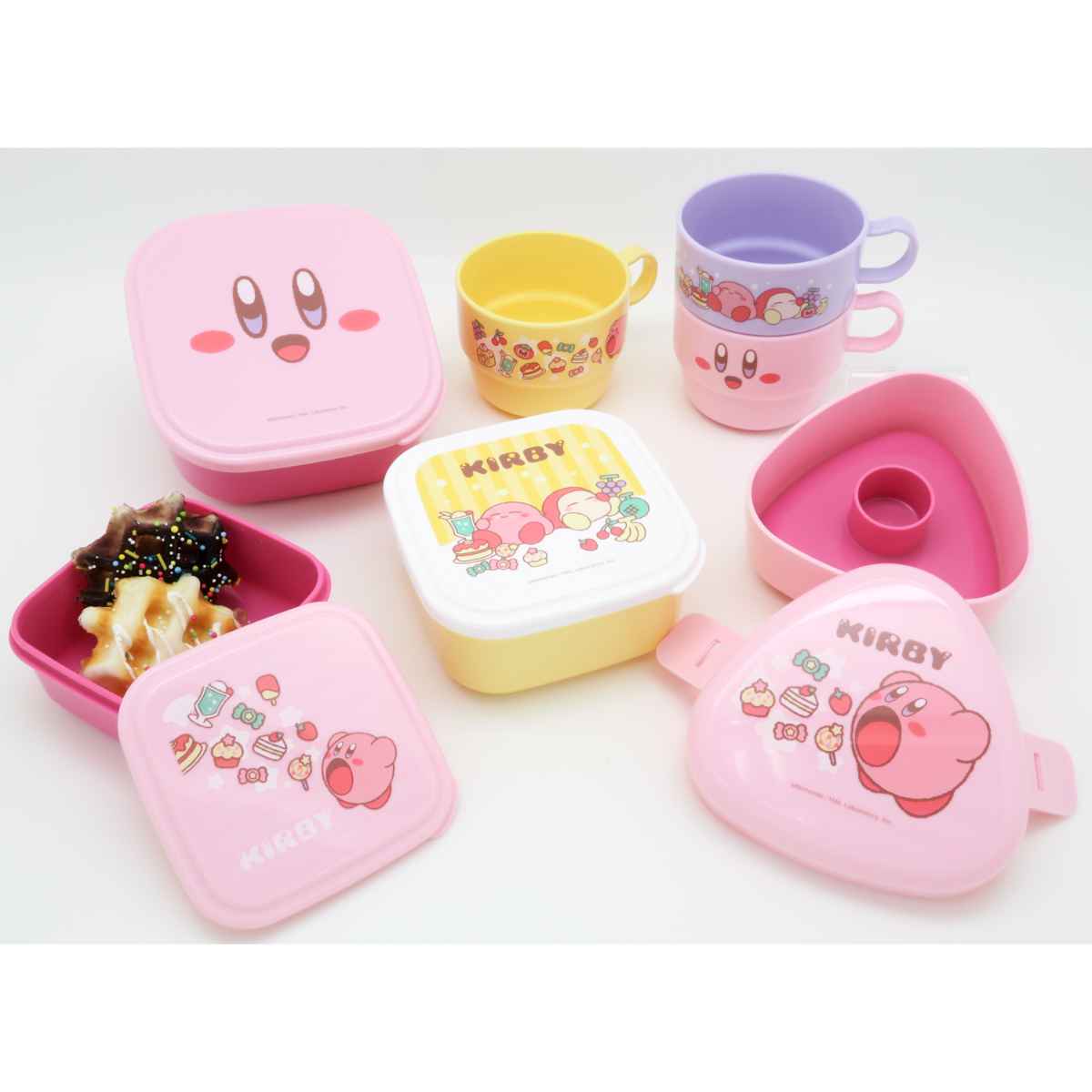 弁当箱 3個セット 星のカービィ ( カービィ レンジ対応 保存容器 シール容器 ランチボックス 日本製 レンジOK 弁当 お弁当 果物ケース デザートケース フルーツケース )