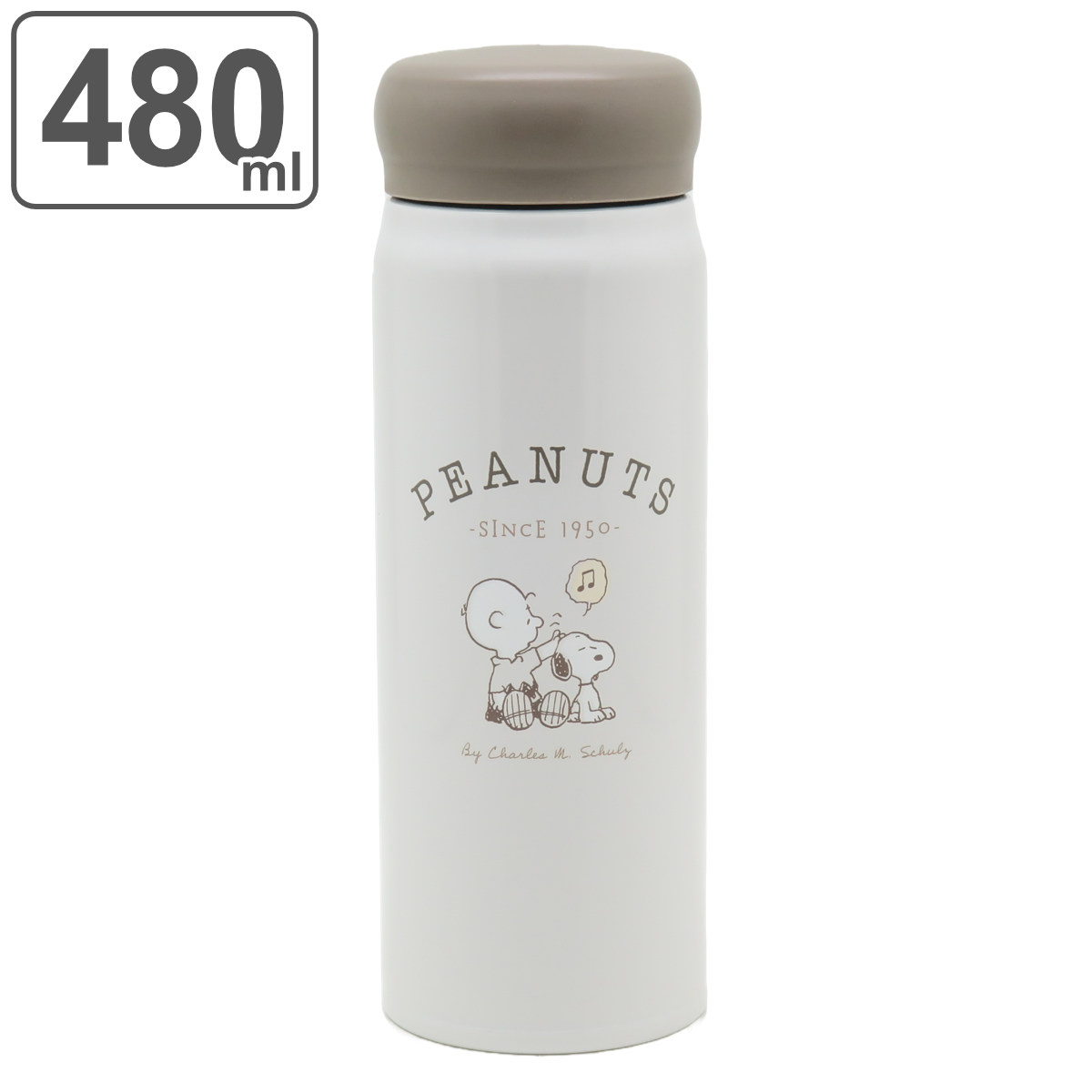 水筒 480ml 保温 保冷 ダイレクトステンレスボトル PEANUTS EVERYDAY （ 直飲み マグボトル ステンレスボトル 保温保冷両用  軽量 女子 スヌーピー スクリュー ステンレス ボトル ダイレクトボトル 女性 SNOOPY ）