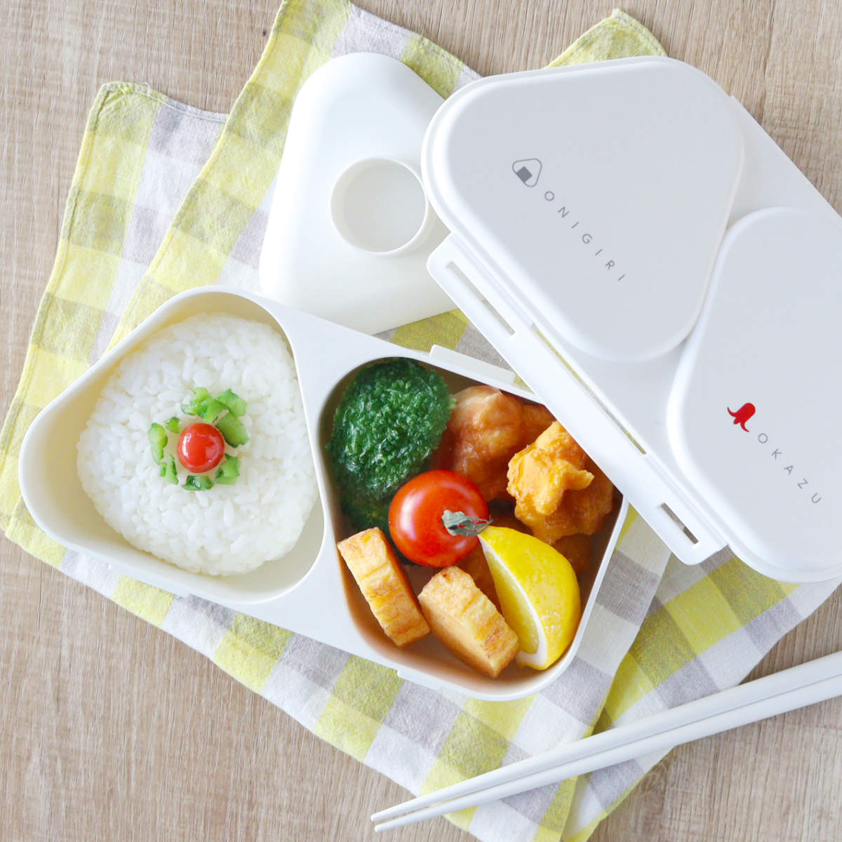 弁当箱 おにぎりランチケース大 625ml ( おにぎりケース レンジ対応 おむすびケース おむすび ケース 2個用 日本製 レンジOK おにぎり 三角おにぎり お弁当 弁当 お弁当箱 おにぎり弁当 ) 【ブラック】 ブラック