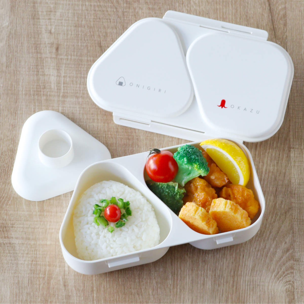 弁当箱 おにぎりランチケース大 625ml ( おにぎりケース レンジ対応 おむすびケース おむすび ケース 2個用 日本製 レンジOK おにぎり 三角おにぎり お弁当 弁当 お弁当箱 おにぎり弁当 ) 【ブラック】 ブラック