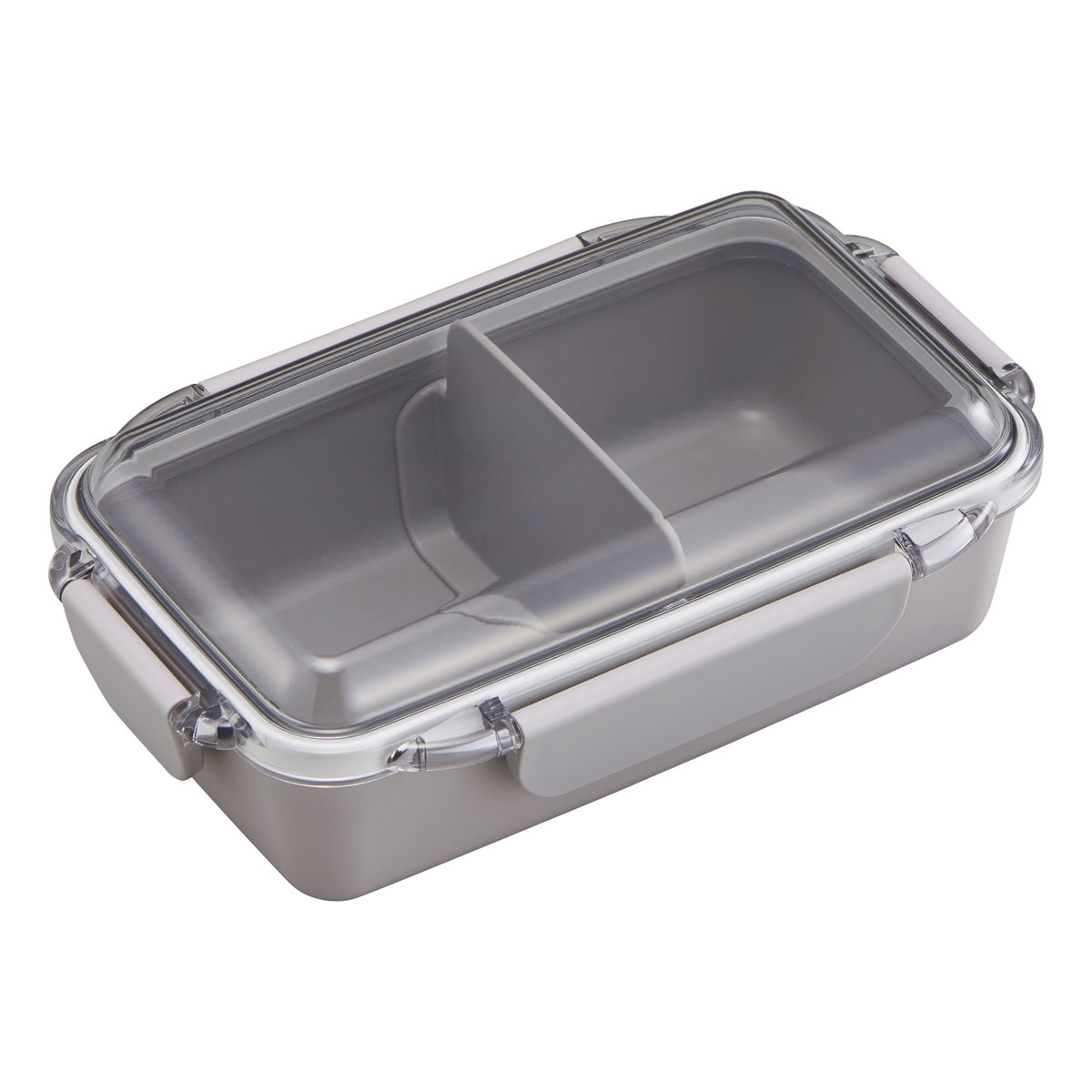 弁当箱 500ml カームカラー ランチボックス 仕切付 ( お弁当箱 食洗機対応 レンジ対応 一段 ドーム蓋 日本製 食洗機OK レンジOK お弁当 弁当 4点ロック 仕切り付き 女性 女子 )