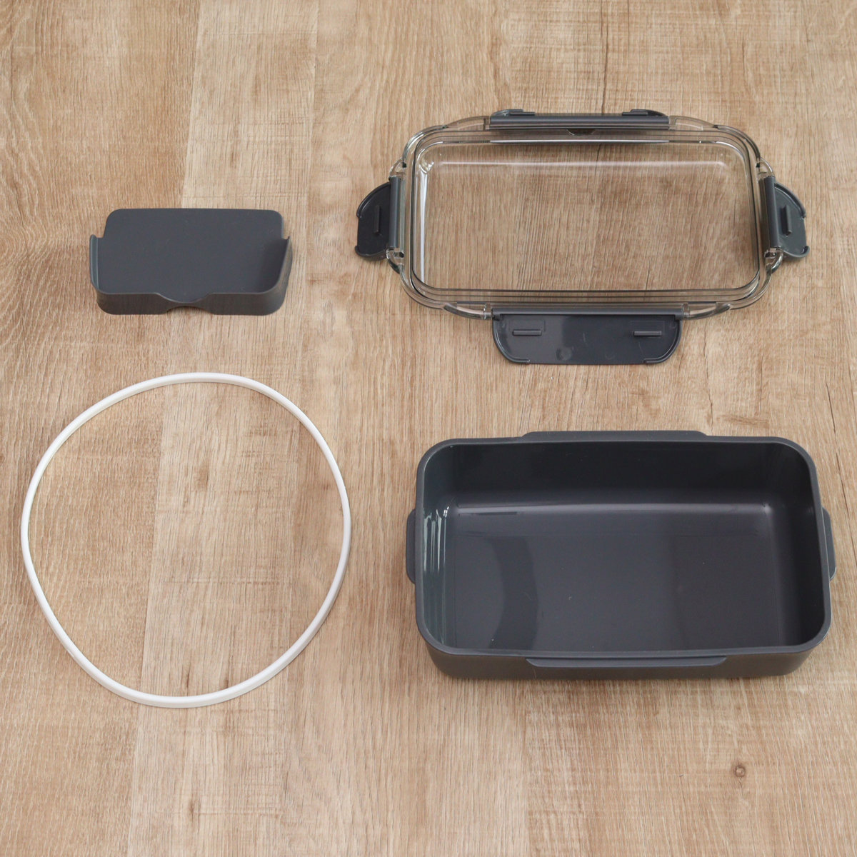 弁当箱 900ml カームカラー ランチボックス 仕切付 ( お弁当箱 食洗機対応 レンジ対応 一段 ドーム蓋 日本製 食洗機OK レンジOK お弁当 弁当 4点ロック 仕切り付き 男性 男子 )