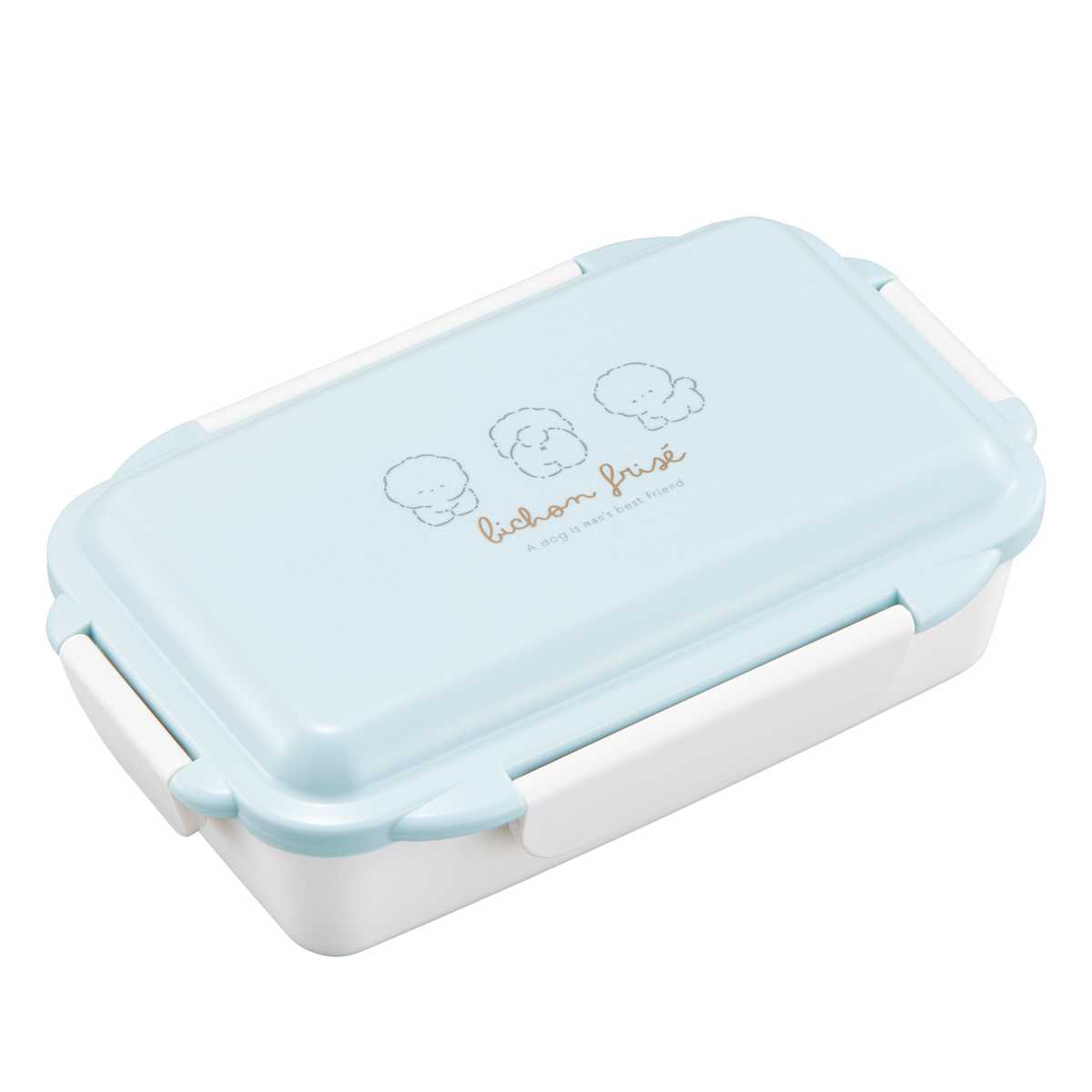 弁当箱 500ml もふりーぬ ランチボックス 仕切付 ( お弁当箱 食洗機対応 レンジ対応 一段 ドーム蓋 日本製 食洗機OK レンジOK お弁当 弁当 4点ロック 仕切り付き 女性 女子 )