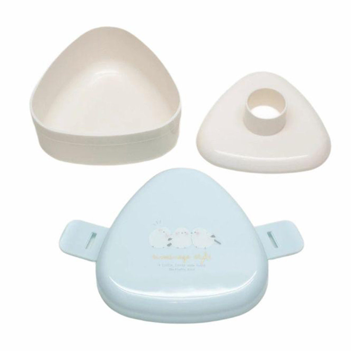 シマエナガ おにぎりケース ( レンジ対応 おむすびケース お弁当箱 弁当箱 三角 日本製 女子 男子 レンジOK おにぎり おにぎり弁当箱 おにぎり弁当 女性 )