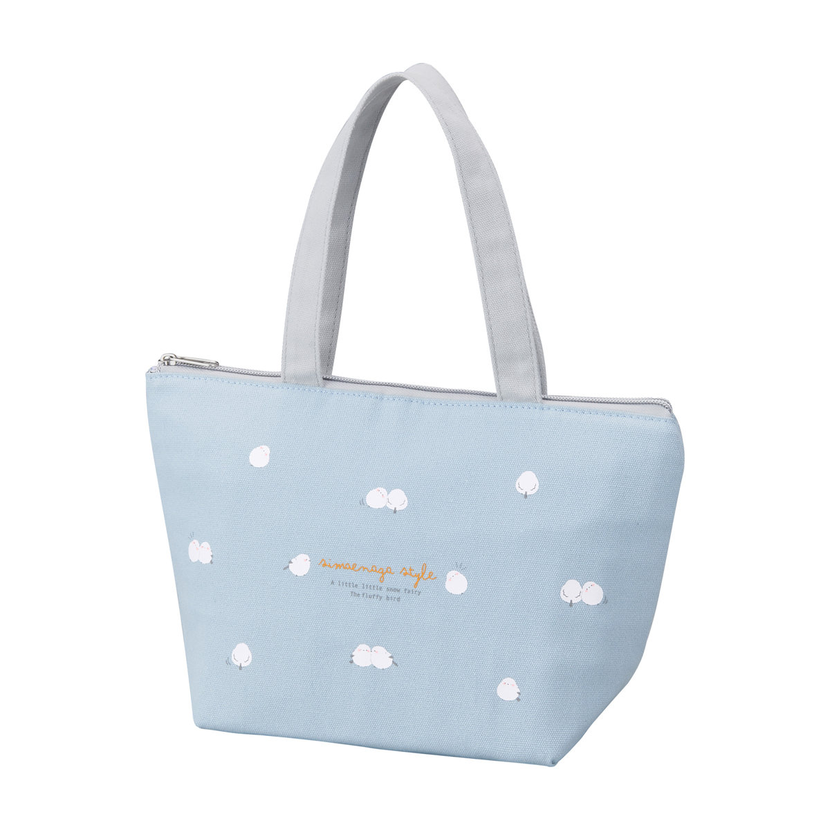 シマエナガ ランチバッグ 保冷 ( 保冷弁当袋 保冷トート お弁当袋 お弁当入れ お弁当バッグ 保冷バッグ お弁当 バッグ 袋 保冷ランチバッグ ファスナー付 おしゃれ シンプル 学校 ミニバッグ )