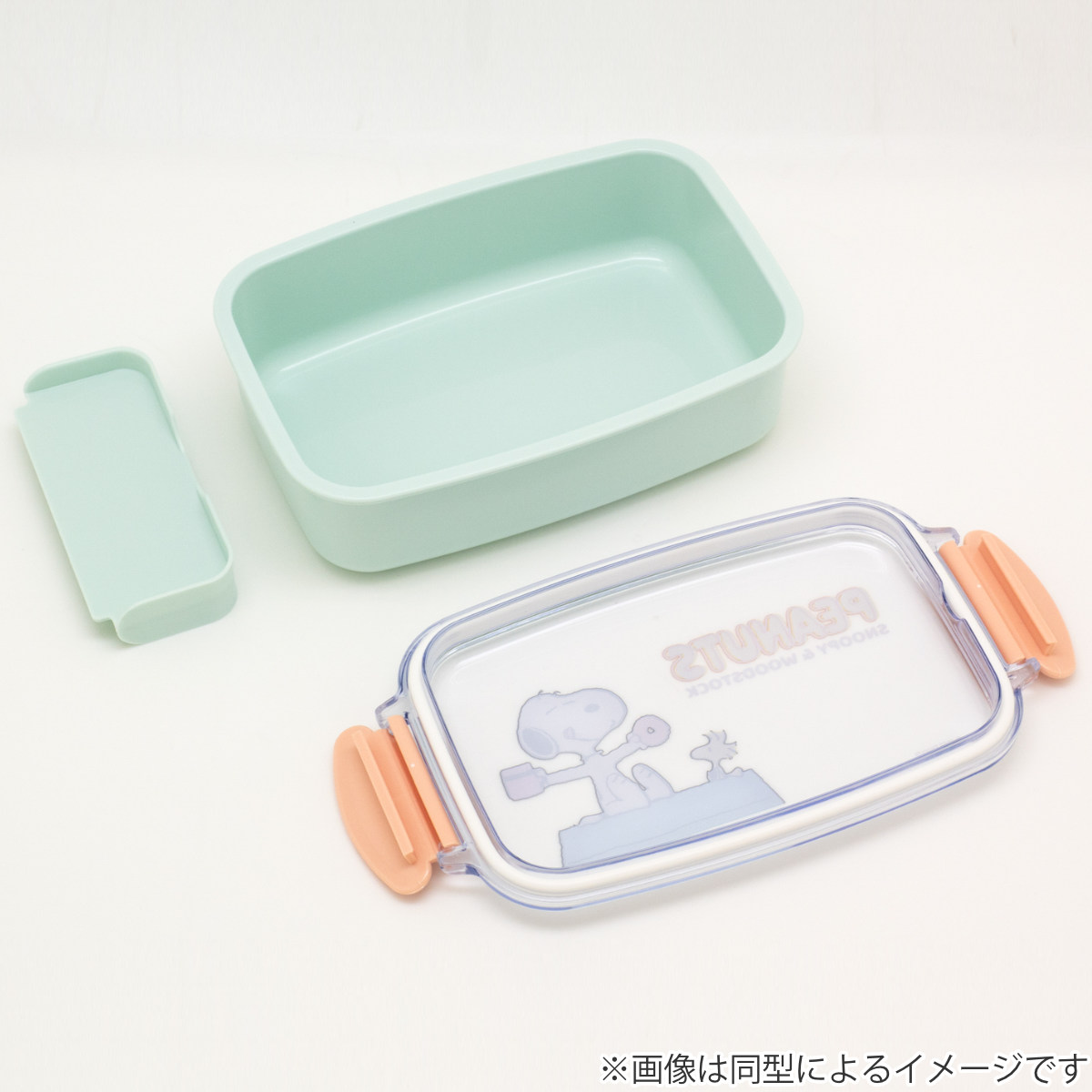 弁当箱 500ml ちいかわ ランチボックス(仕切付) ( ハチワレ うさぎ お弁当箱 レンジ対応 食洗機対応 1段 角型 子供 日本製 電子レンジ対応 キッズ 仕切り付 弁当 お弁当 幼稚園 保育園 )