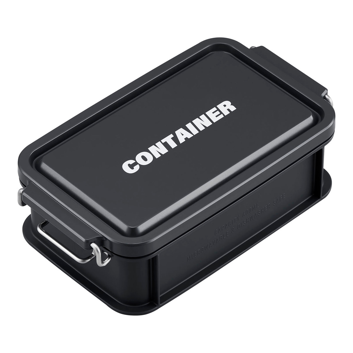 弁当箱 600ml 一段 弁当箱 600ml 一段 1段 コンテナランチボックス ( お弁当 レンジ対応 食洗機対応 おしゃれ ランチボックス コンテナ レンジOK 食洗機OK ロック シリーズ お弁当箱 弁当 スタッキング ピクニック パッキン ) 【ネイビー】 ネイビー