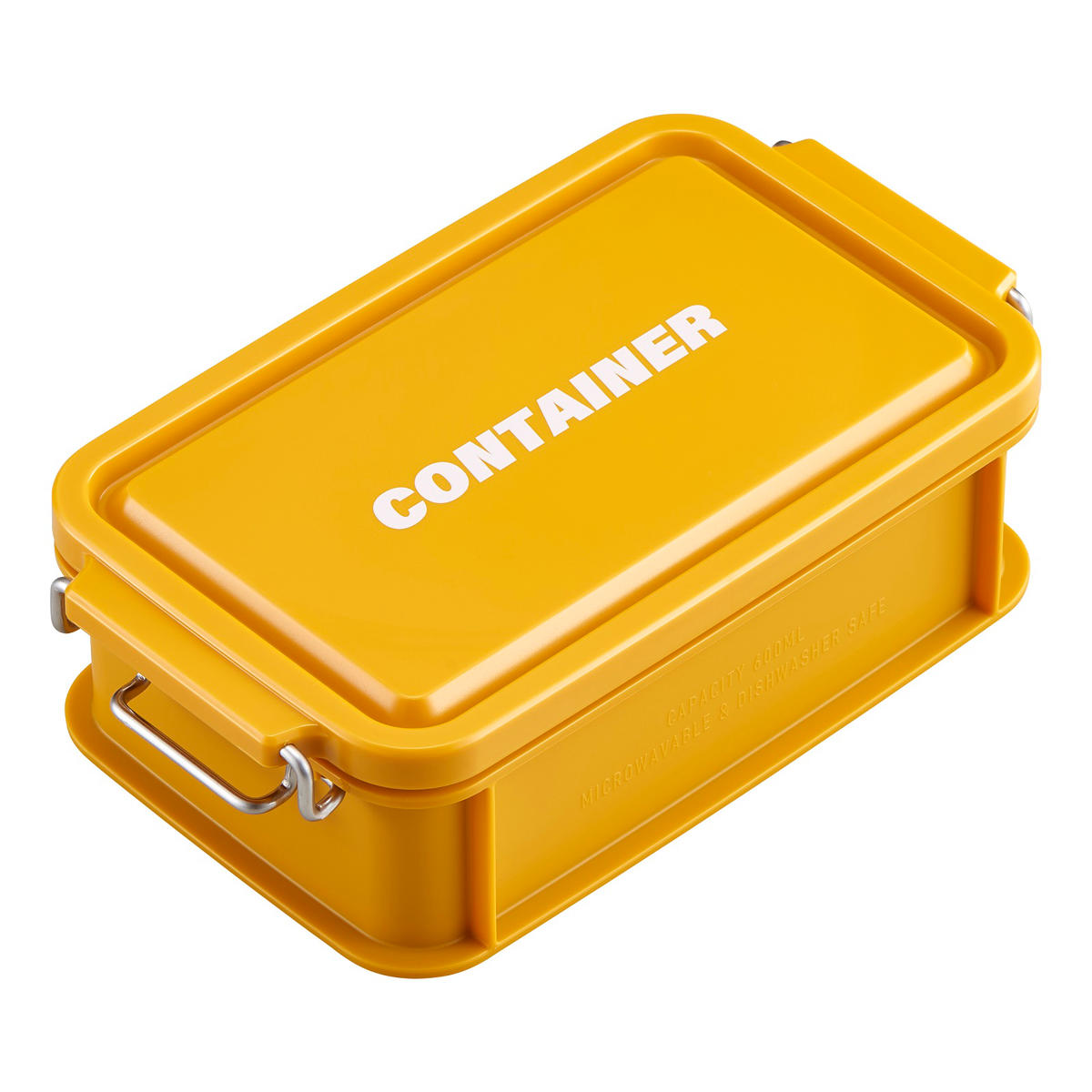 弁当箱 600ml 一段 弁当箱 600ml 一段 1段 コンテナランチボックス ( お弁当 レンジ対応 食洗機対応 おしゃれ ランチボックス コンテナ レンジOK 食洗機OK ロック シリーズ お弁当箱 弁当 スタッキング ピクニック パッキン ) 【ネイビー】 ネイビー