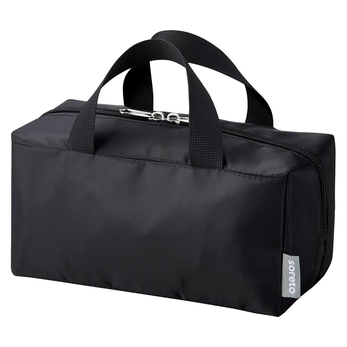 ランチバッグ soretoバッグインミニバッグ ( 保冷バッグ 保冷ランチバッグ 保温 弁当袋 お弁当袋 お弁当入れ ブラック ランチポーチ ランチ ポーチ お弁当箱 弁当 袋 手提げかばん ) 【ブラック】 ブラック