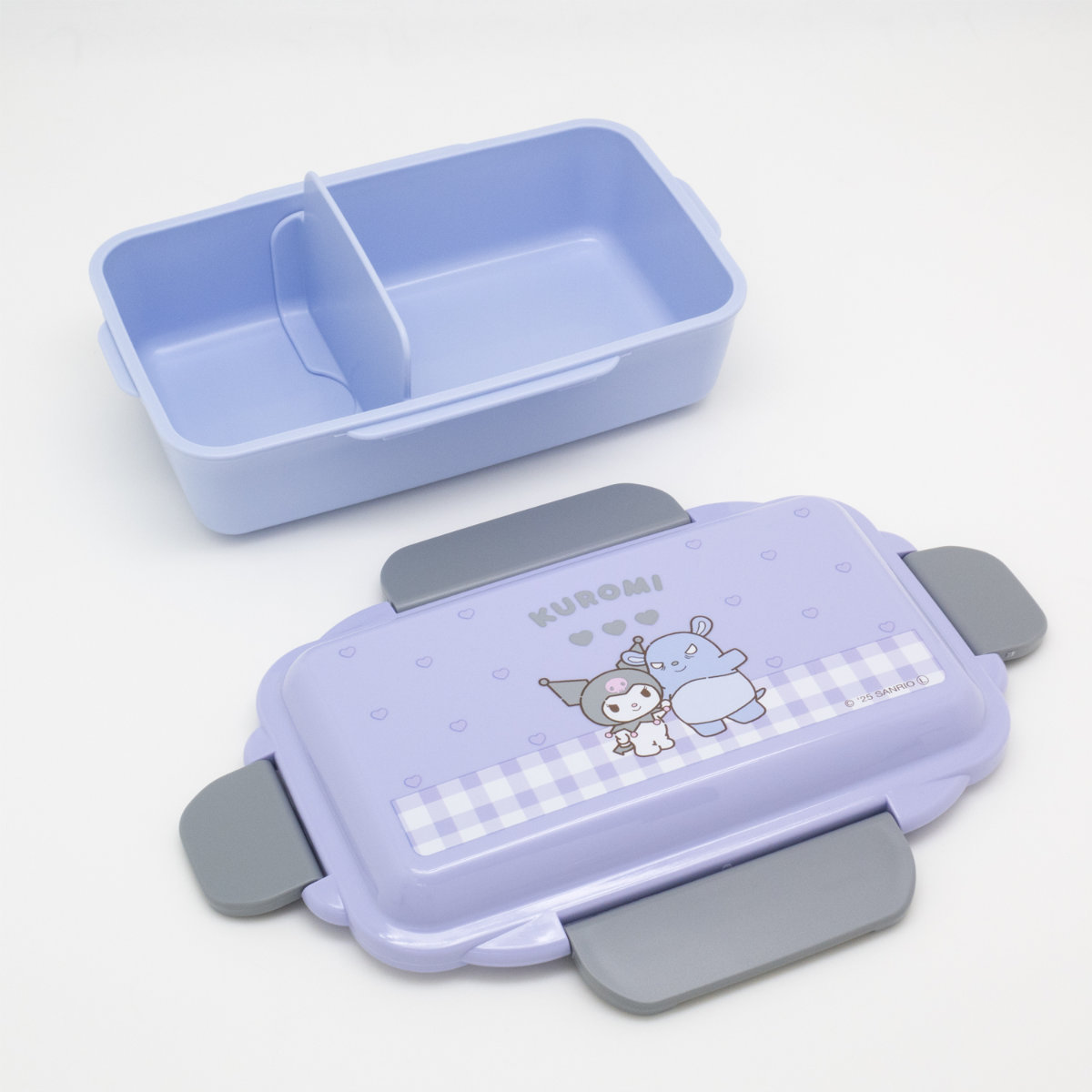 弁当箱 500ml ランチボックス 仕切付 クロミ ( お弁当箱 食洗機対応 レンジ対応 一段 ドーム蓋 日本製 食洗機OK レンジOK お弁当 弁当 4点ロック 仕切り付き 女性 女子 )